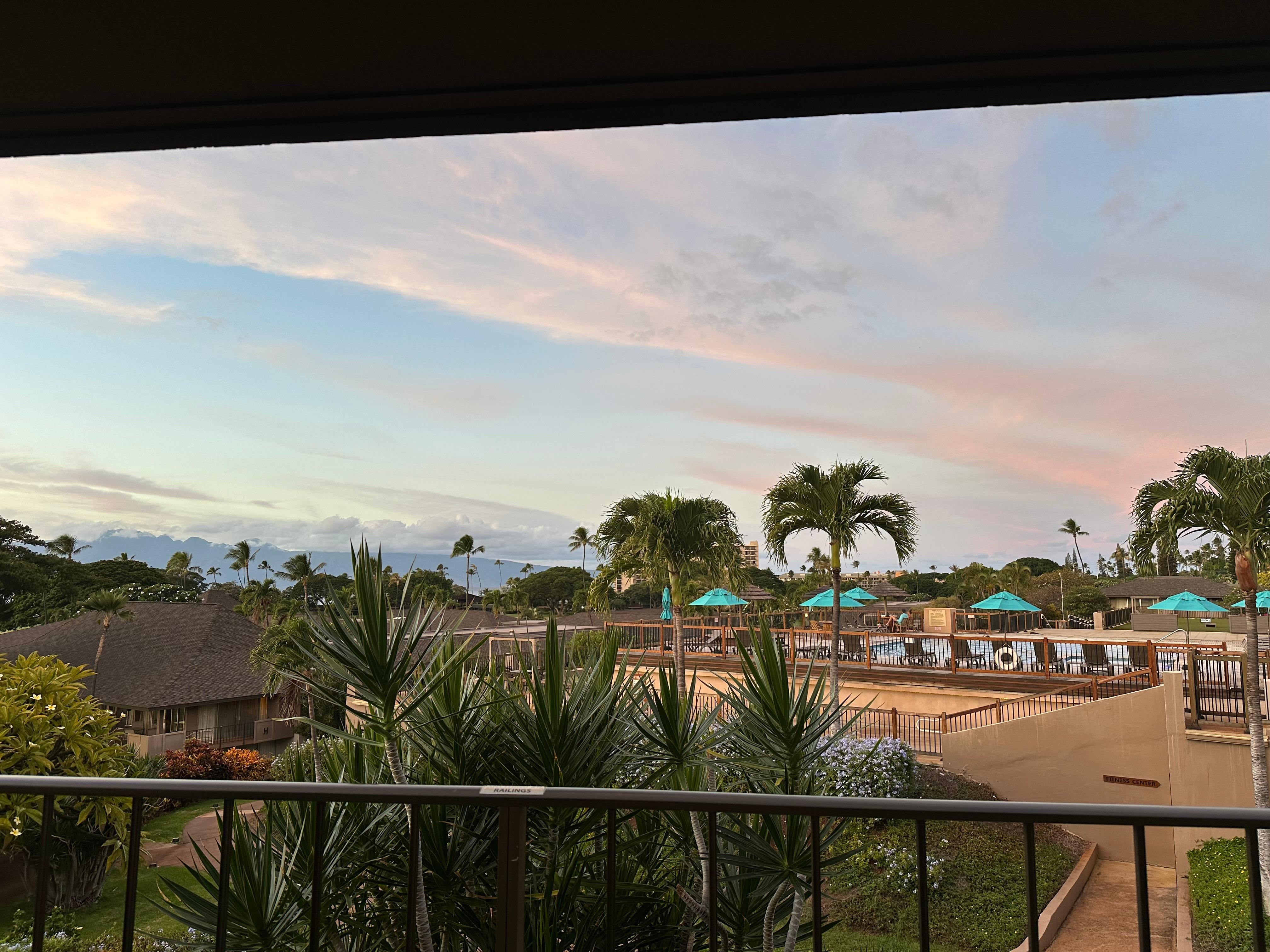 View from the lanai