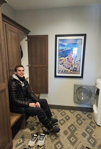 Lockers for ski helmets and bibs were a huge hit.