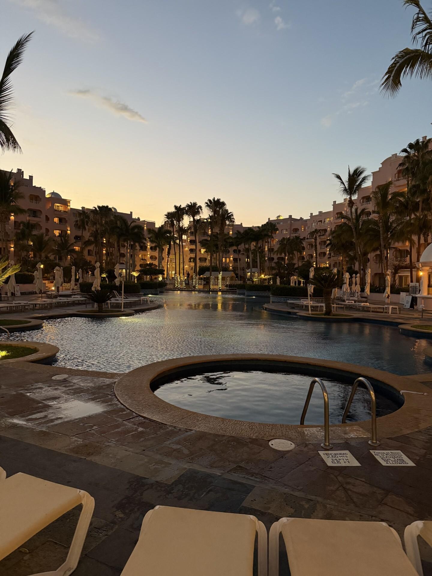 Evening at the pool