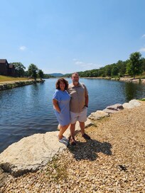 Catch and release pond in background!