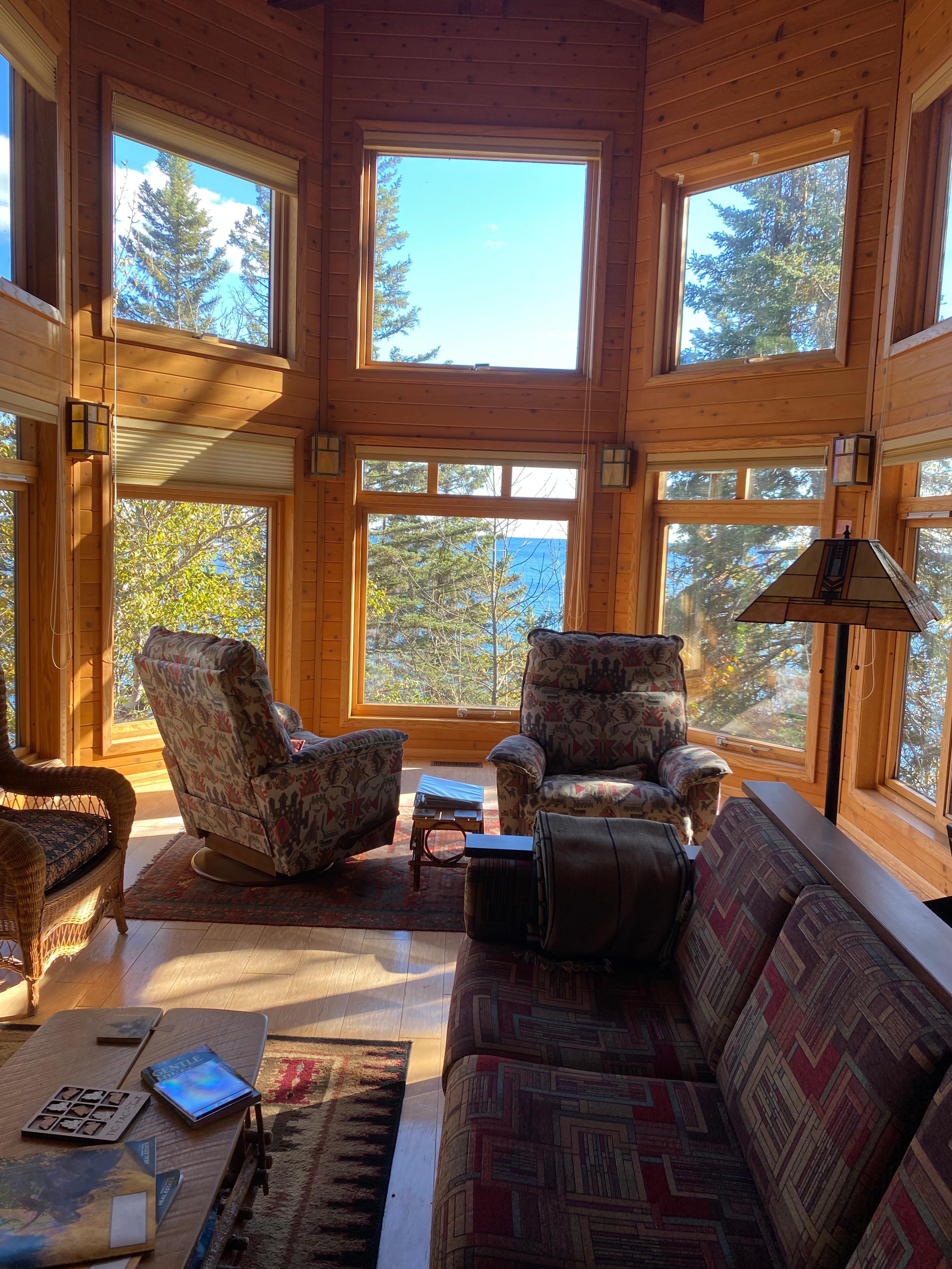 Looking out toward Lake Superior