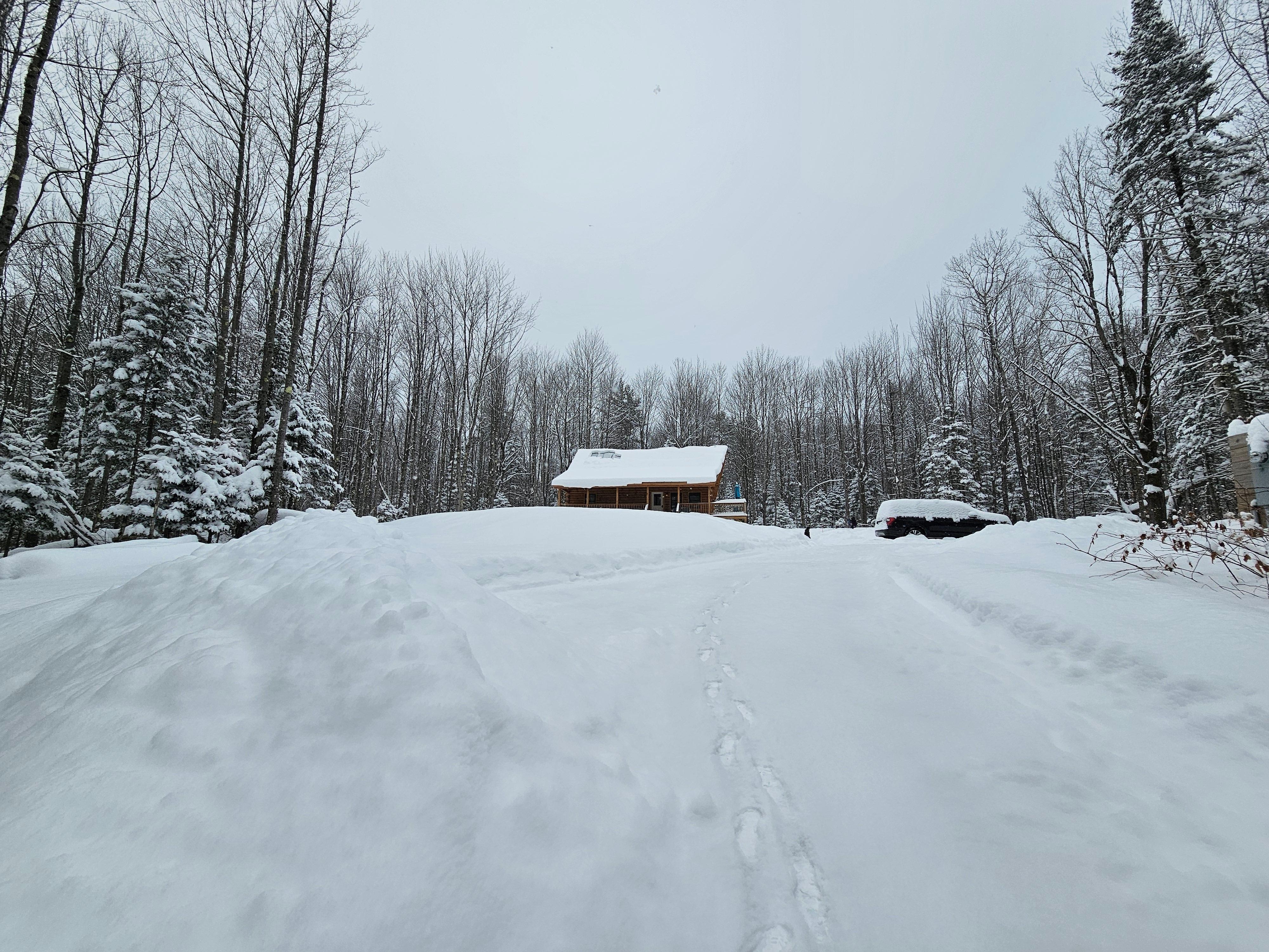 House from part of driveway