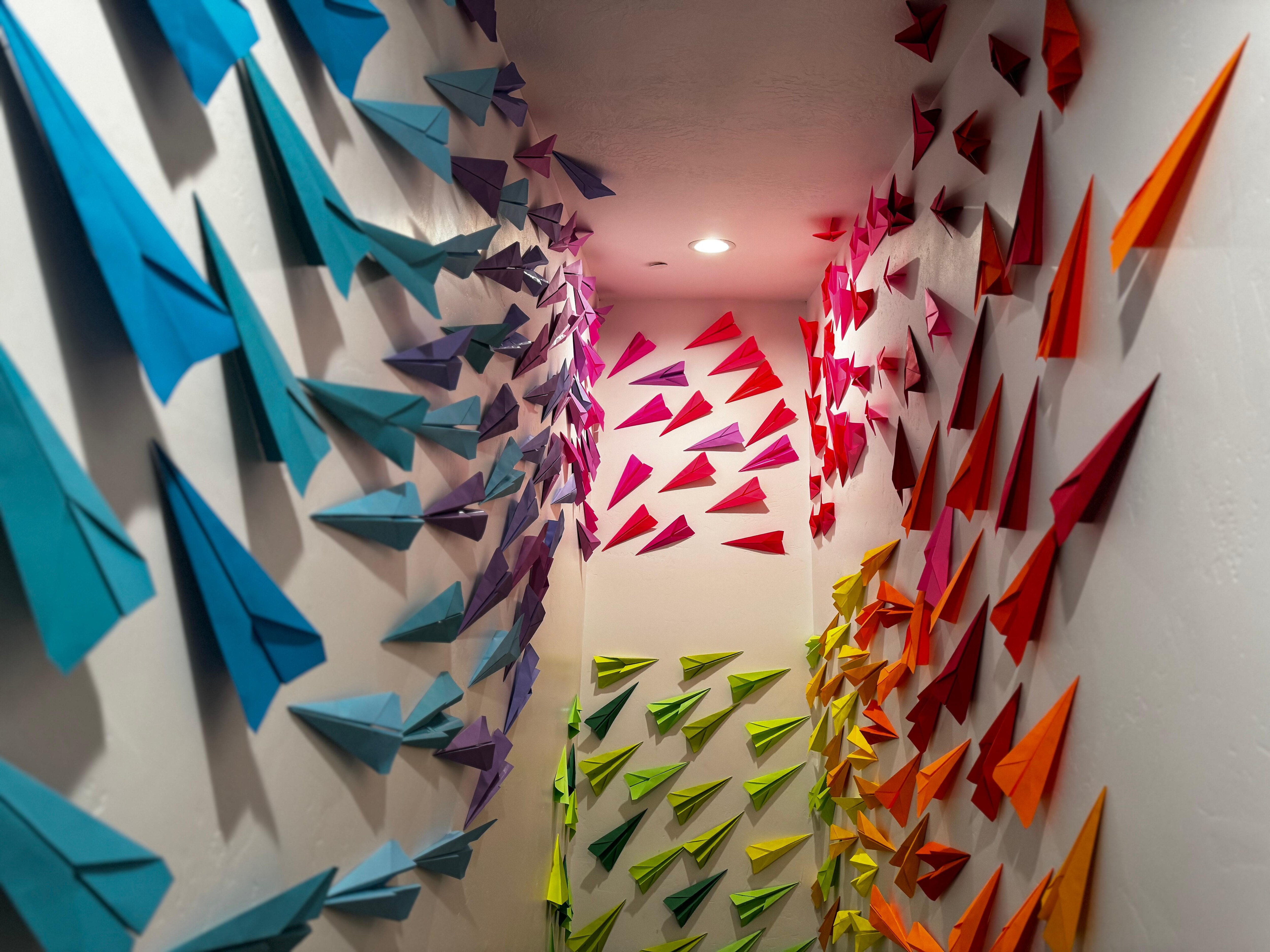 Artwork of the paper planes