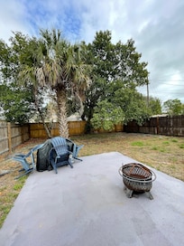 Rear deck and Backyard