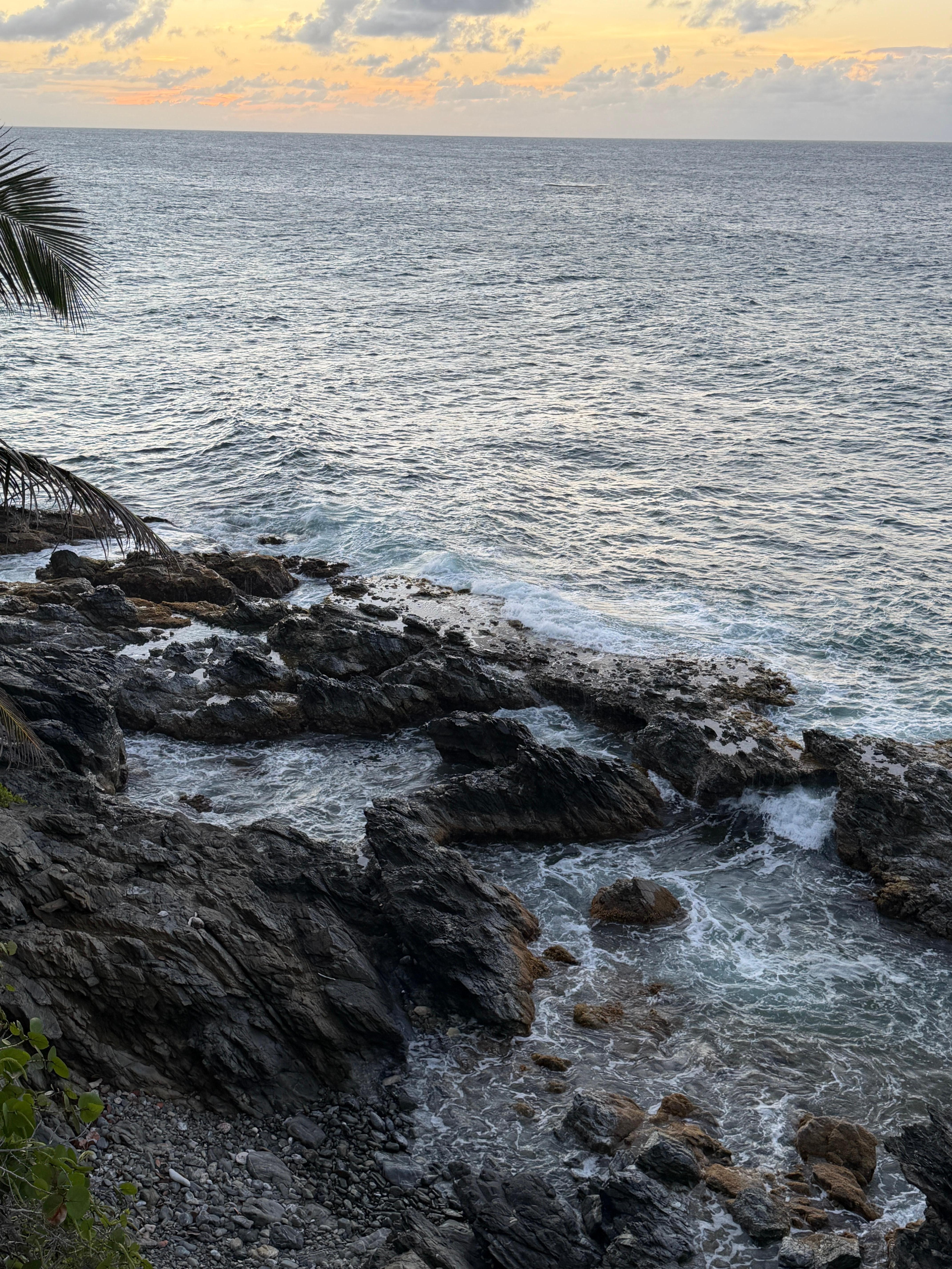 This is the view from the back of the home. Just beautiful and the waves crashing on the rocks is so peaceful!