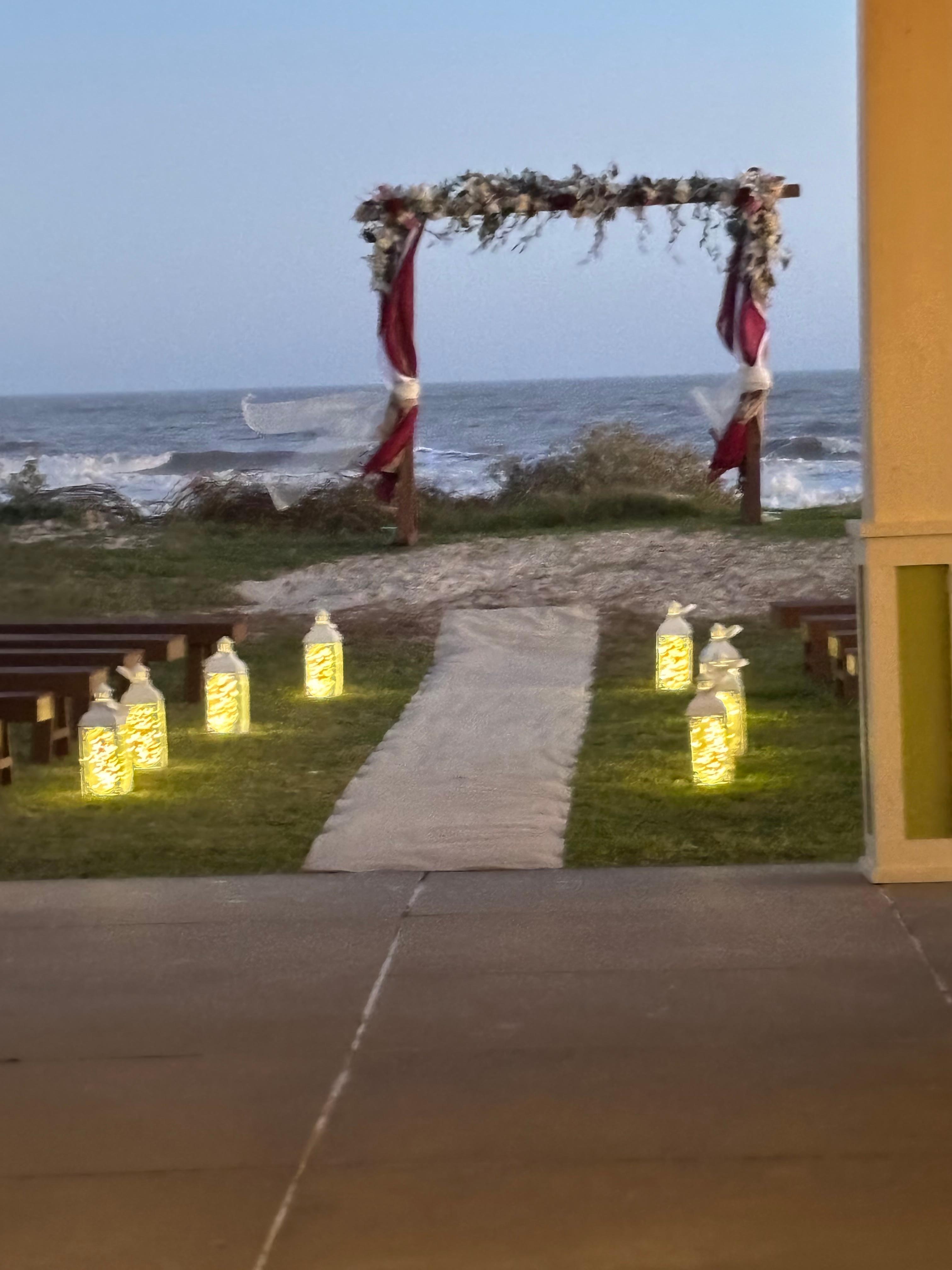 Unbelievable backdrop for my wedding!