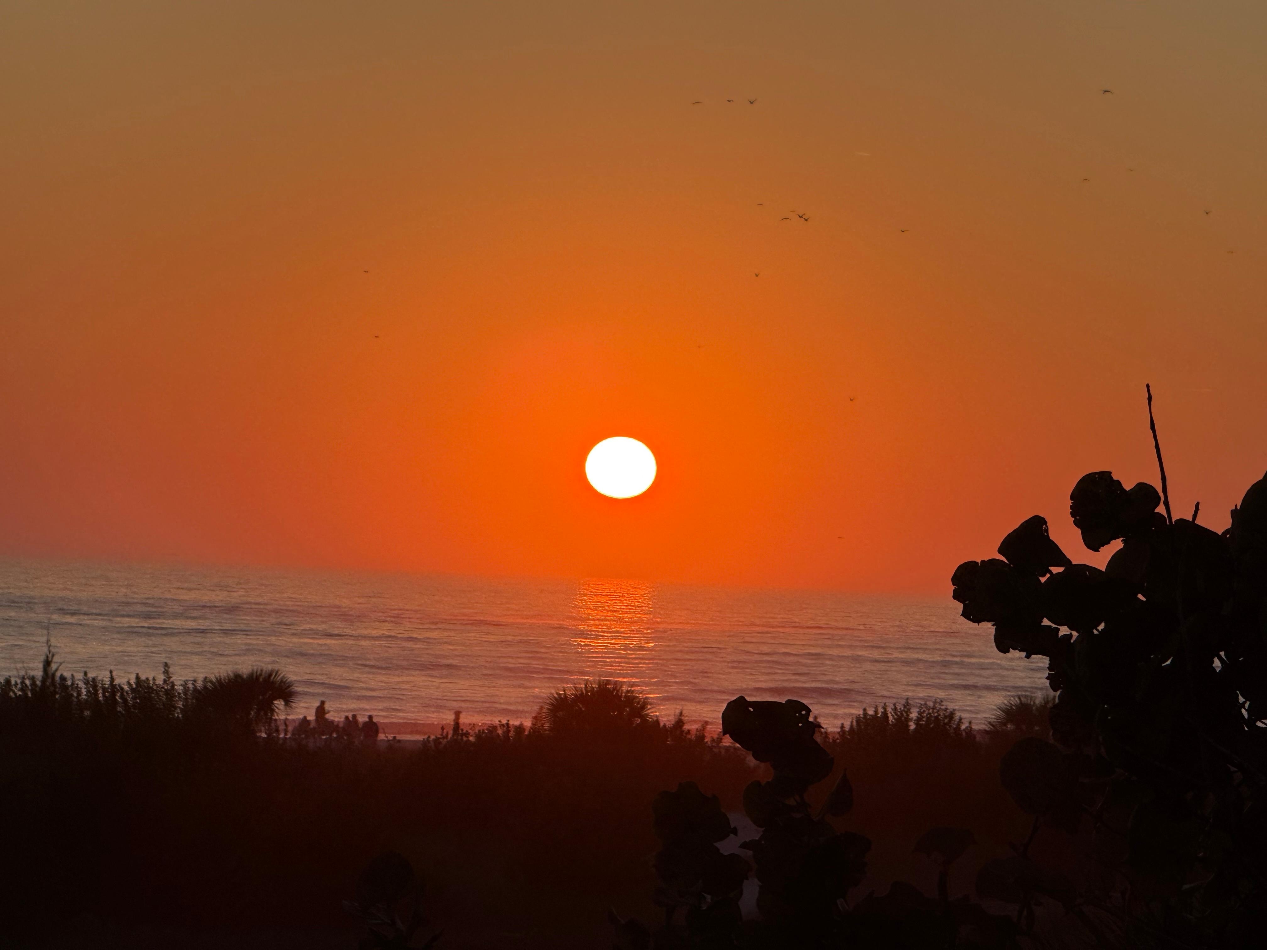 Sunset off the balcony