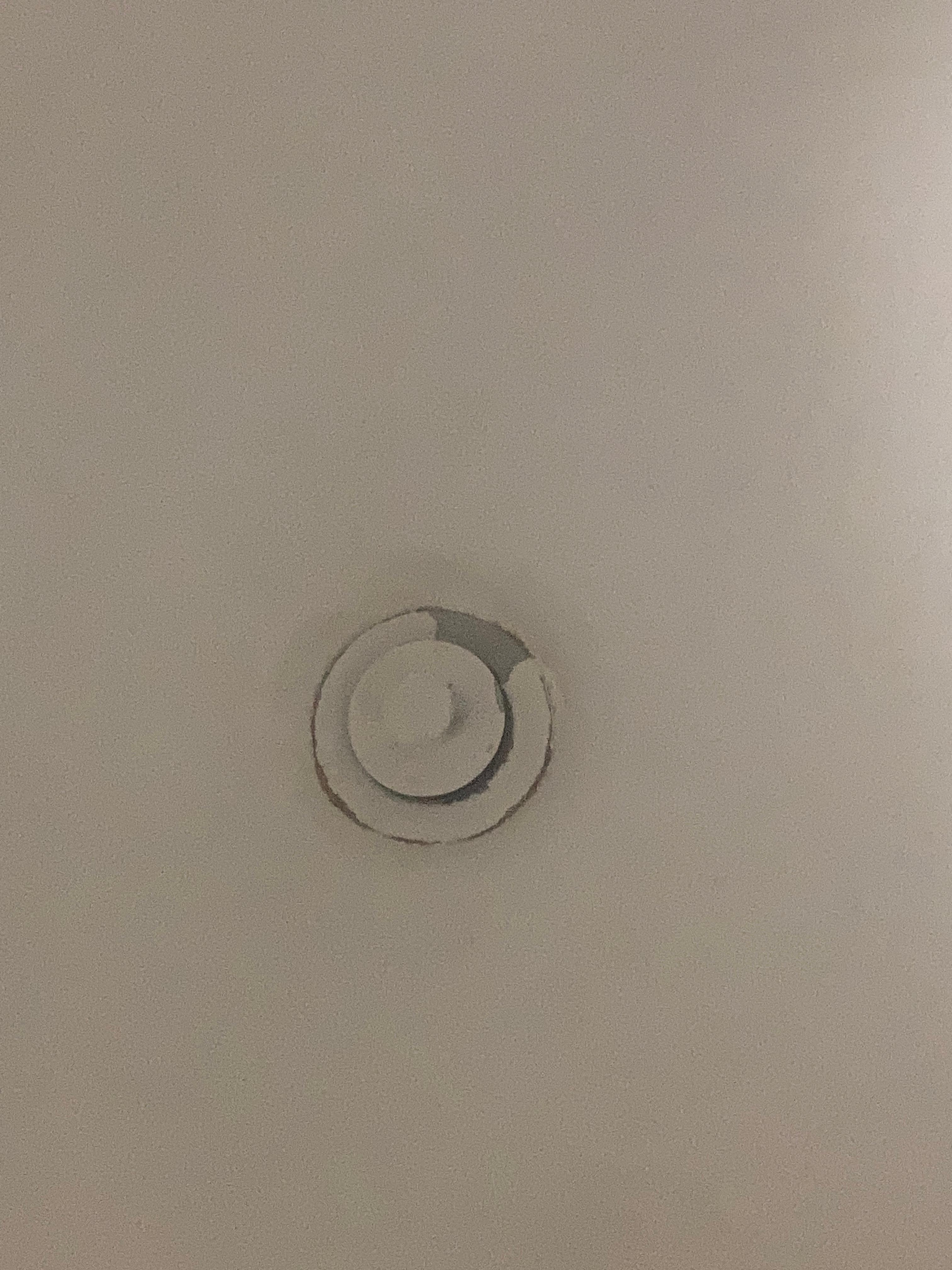 Tub stop painted over