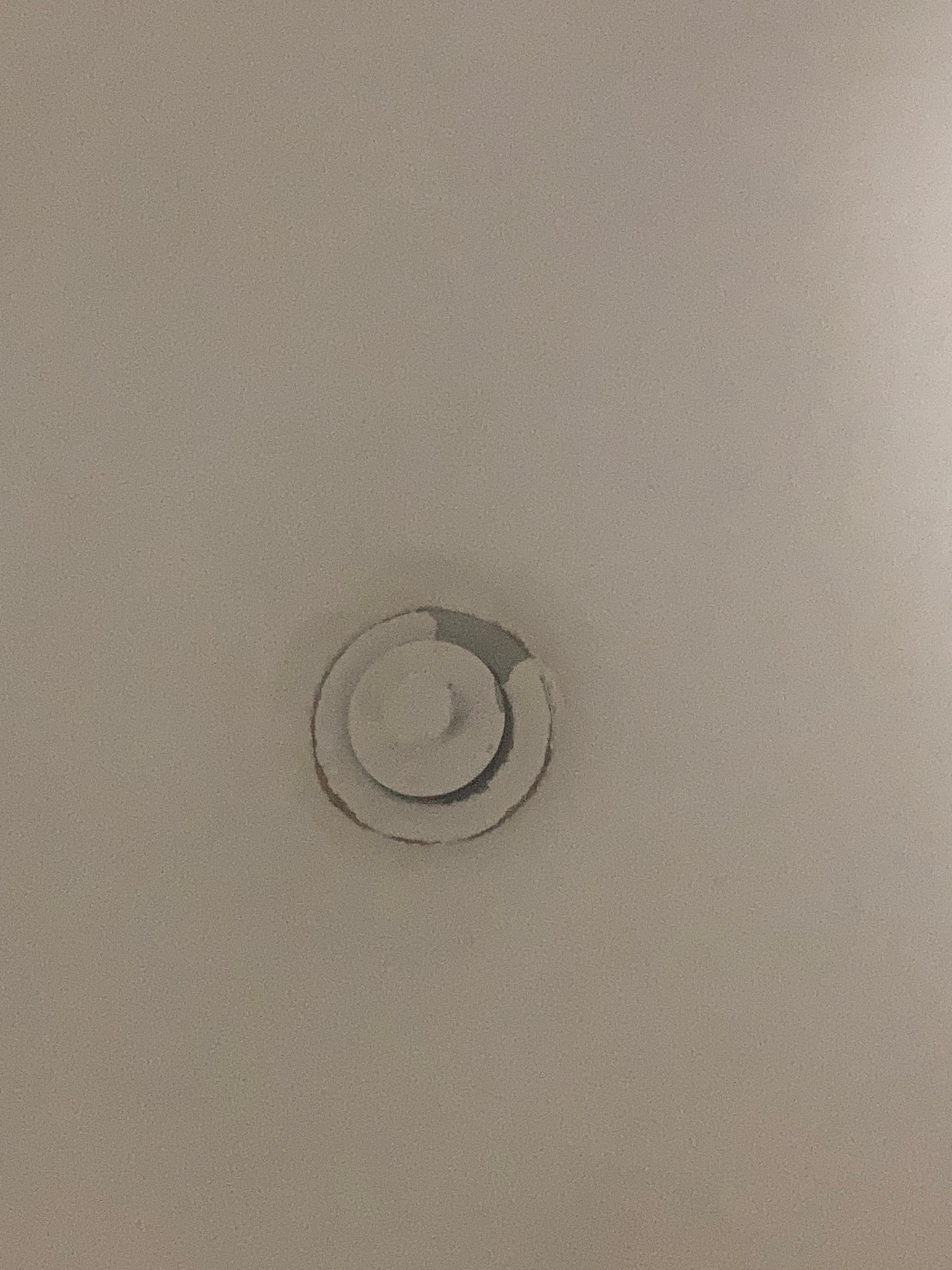 Tub stop painted over