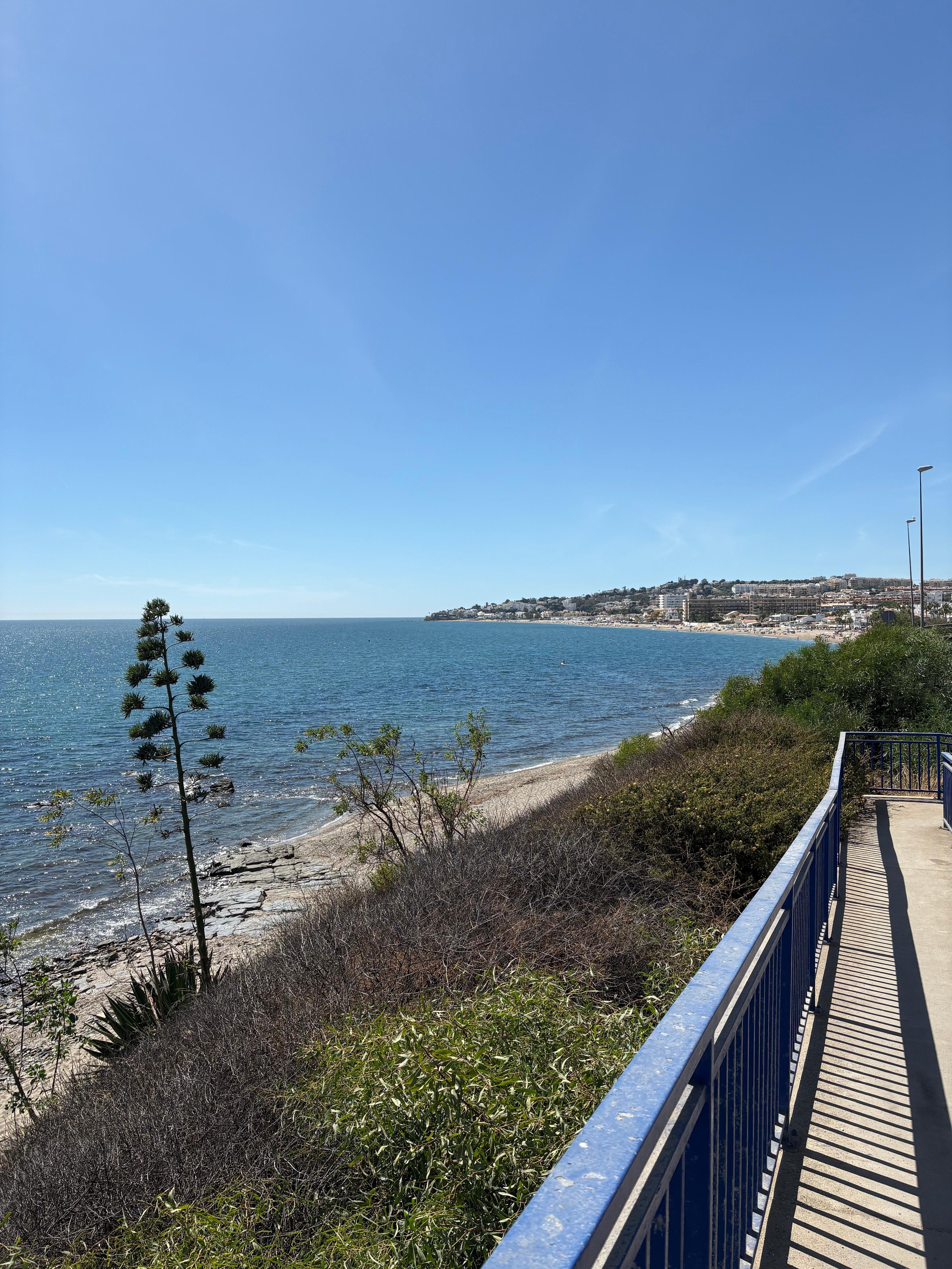 The route to town over the bridge