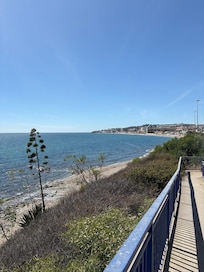 The route to town over the bridge