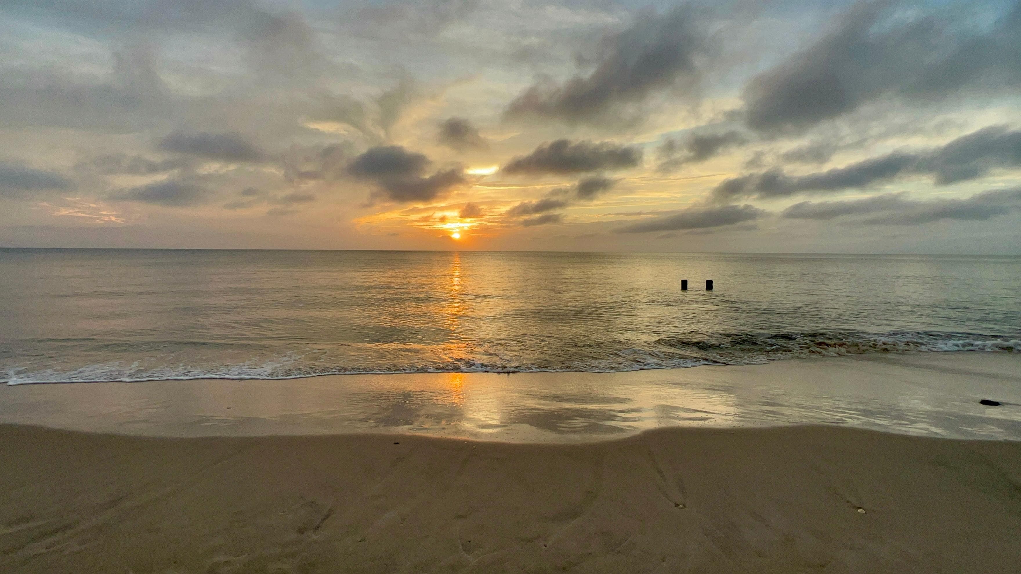 Sunset on our last night right before hurricane Erin