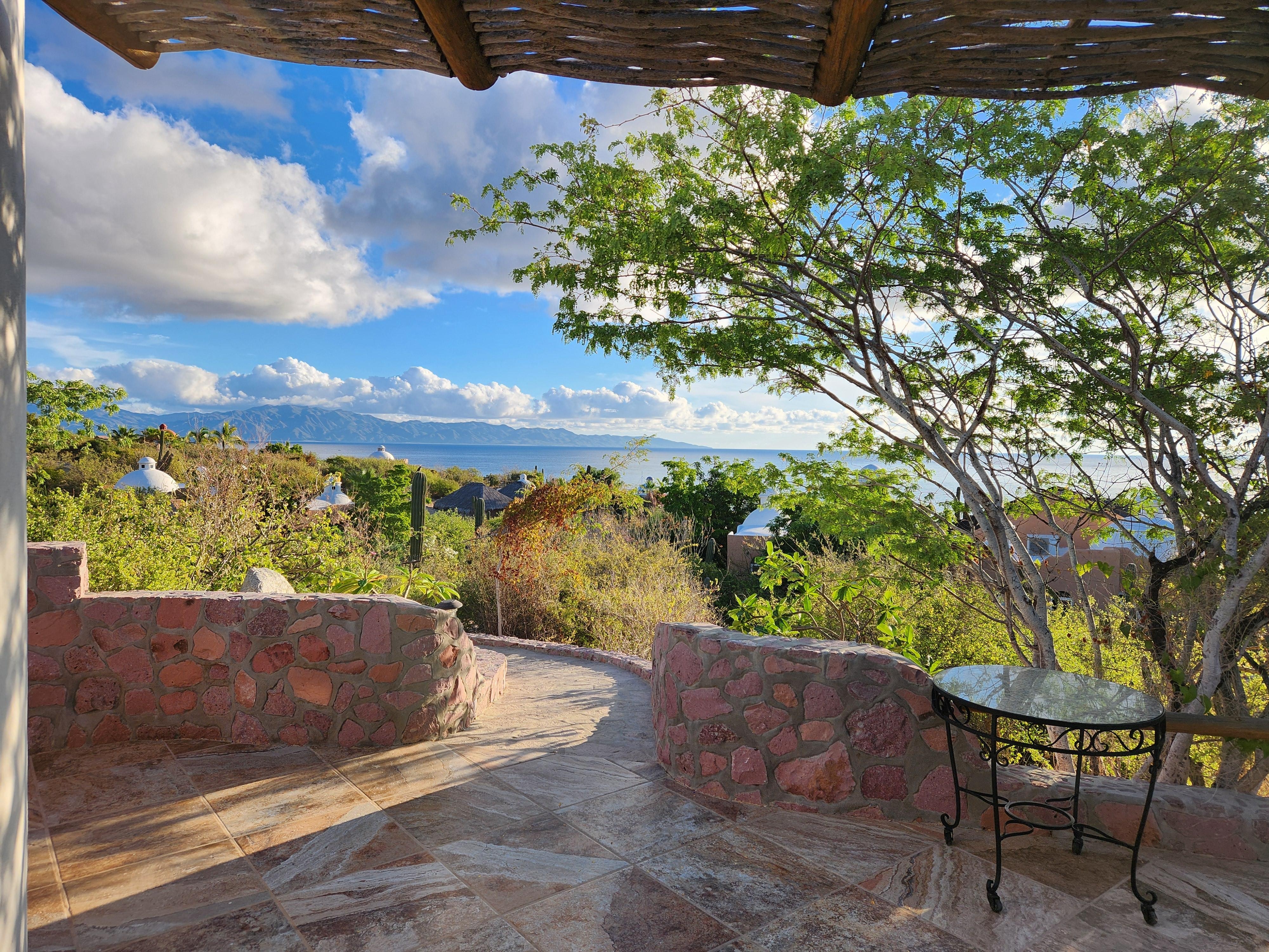 Patio view. Very Private while sitting here