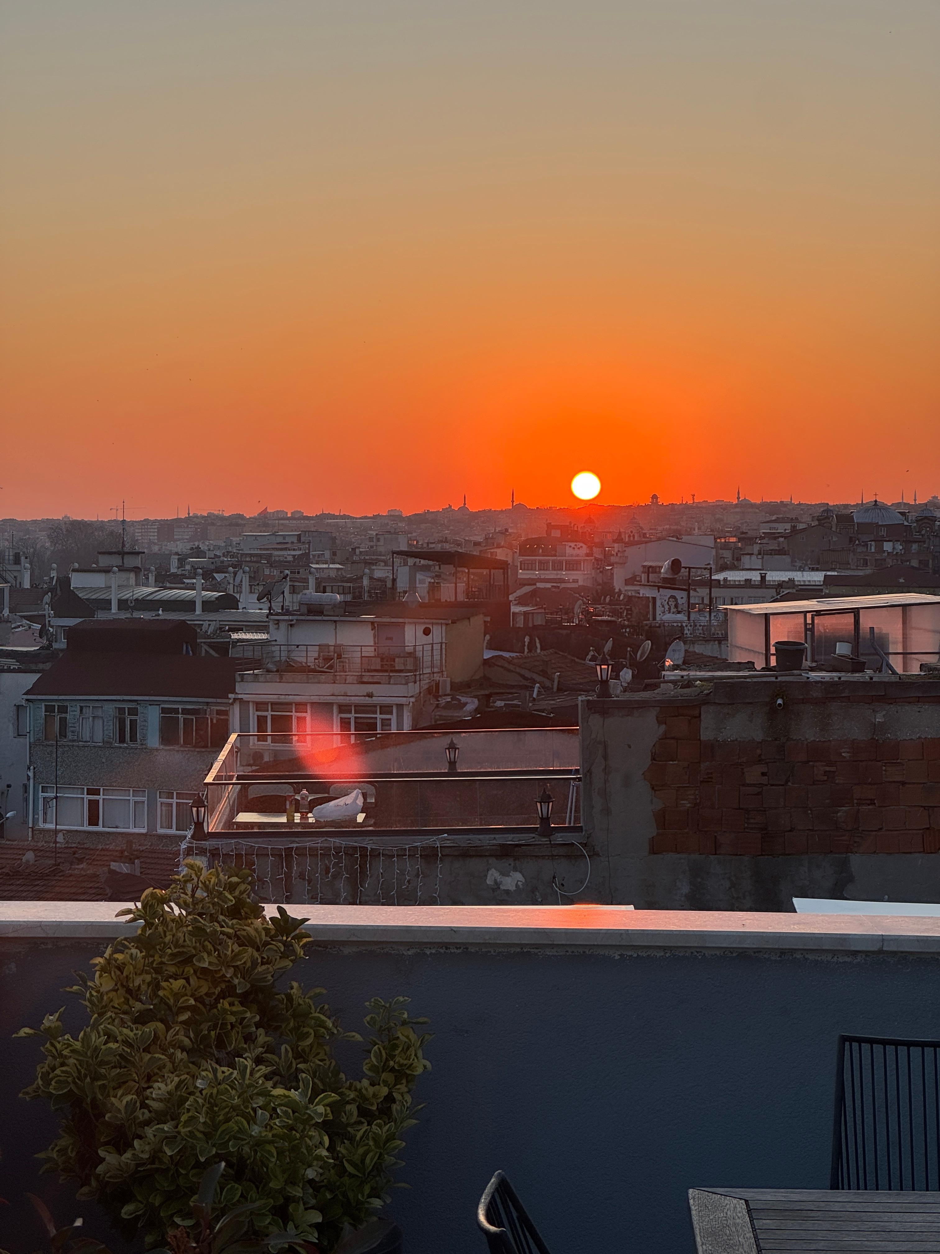 The view from the terrace. 