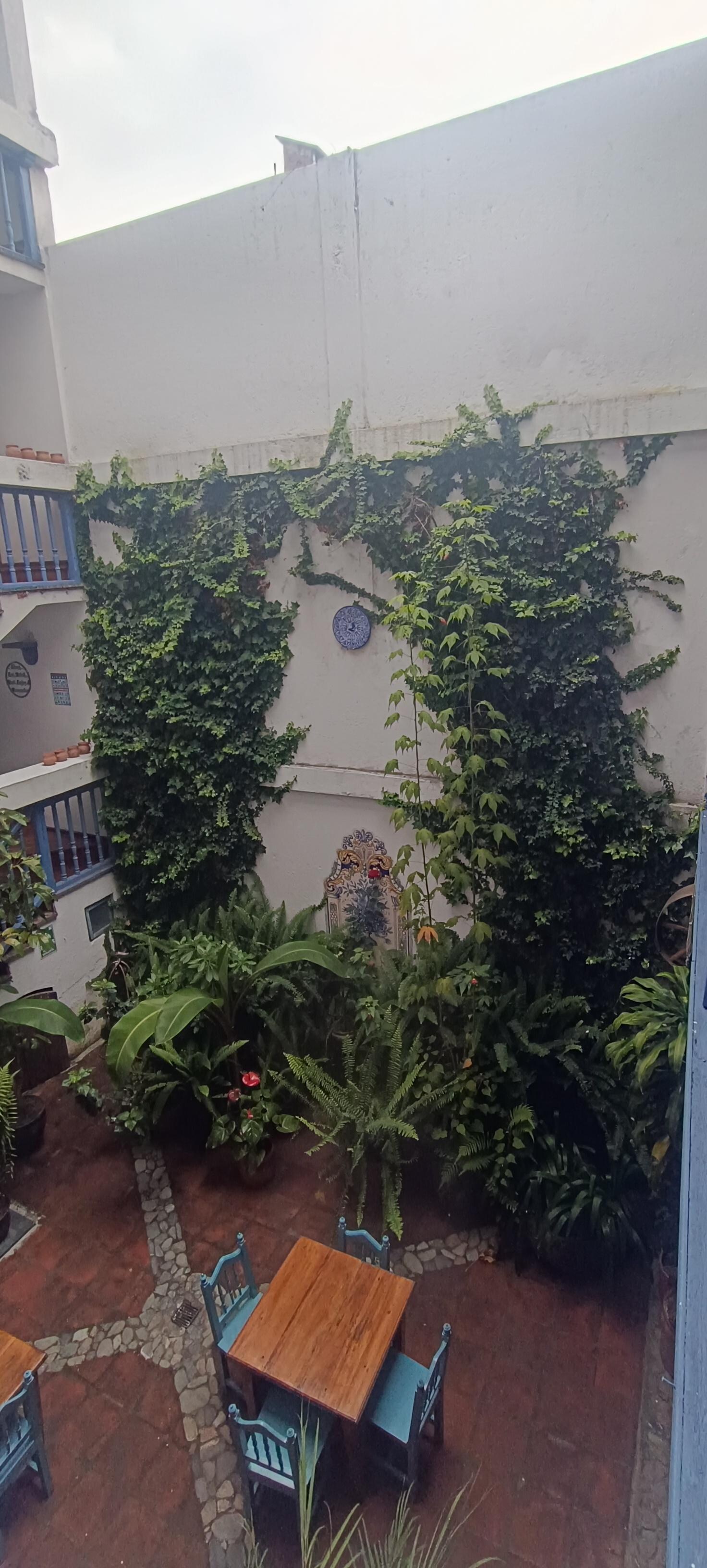 Parte central del hotel