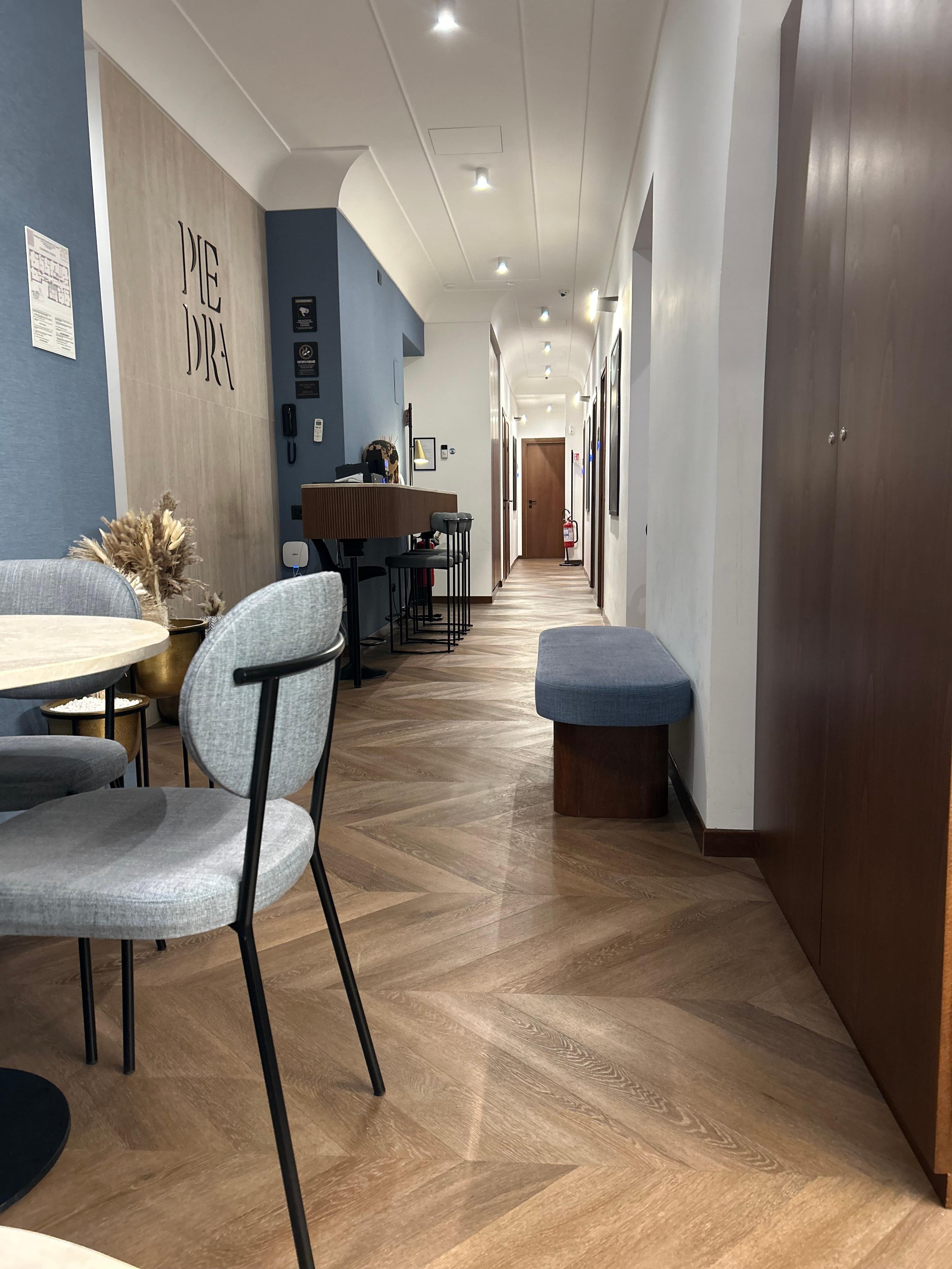 Seen from common area. 