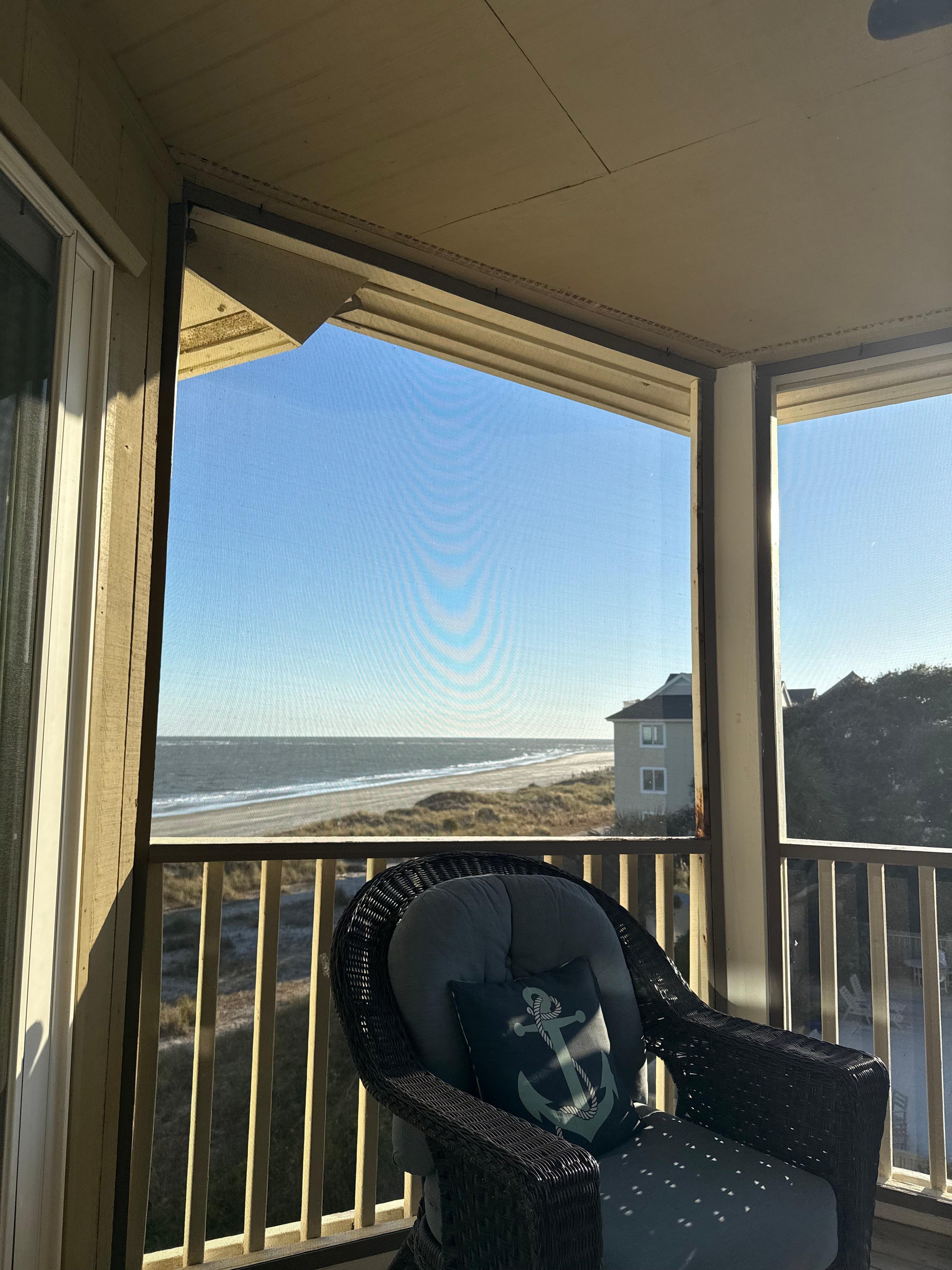 Enjoyed a lot of time on the screened in blacony