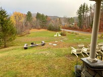 View from porch on a rainy day.