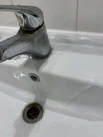 Tap that leaks when turned on