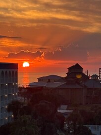 Sunset from the room balcony!