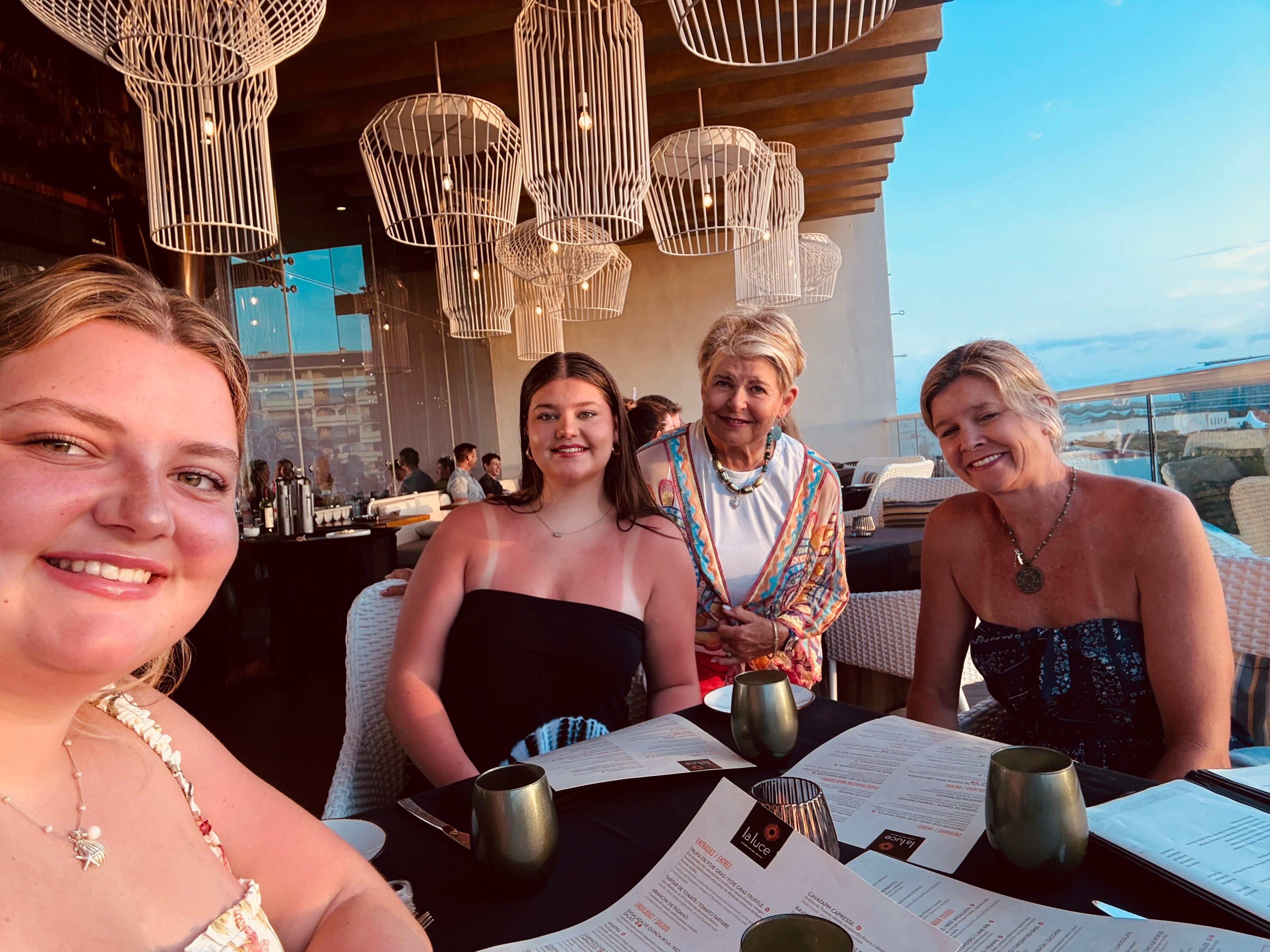 Dinner at the Italian Restaurant. Views are fantastic. 