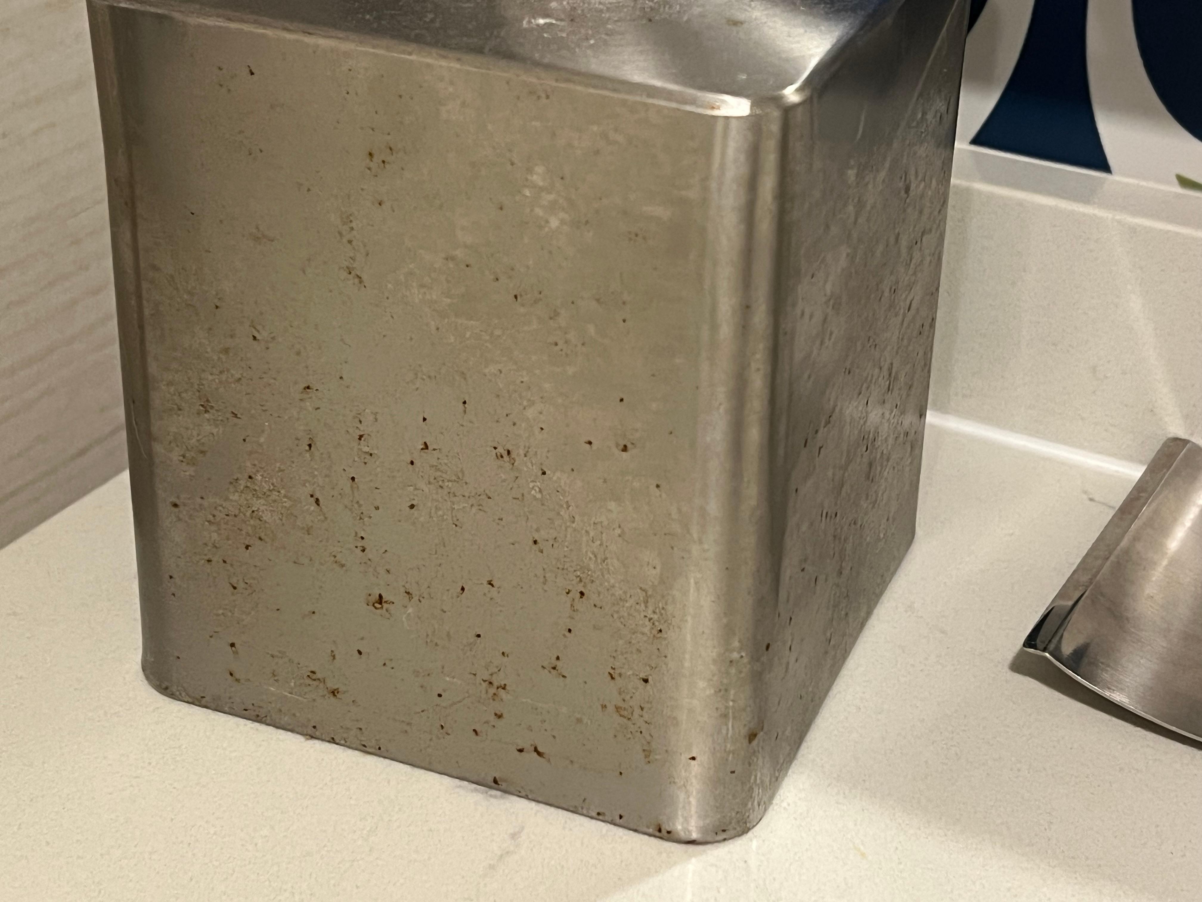 Rusty old tissue box