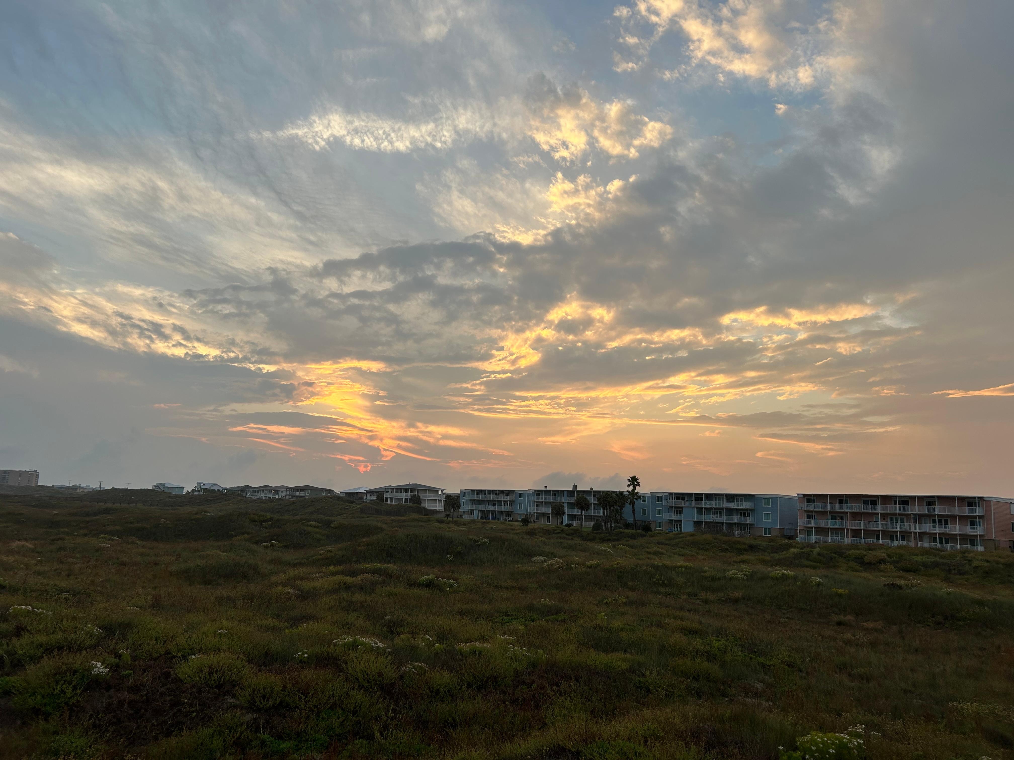 View of the Gulf from the balcony.