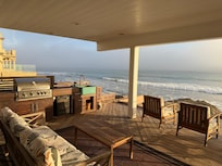 Another view of the deck/lanaiāone of our favorite spots.