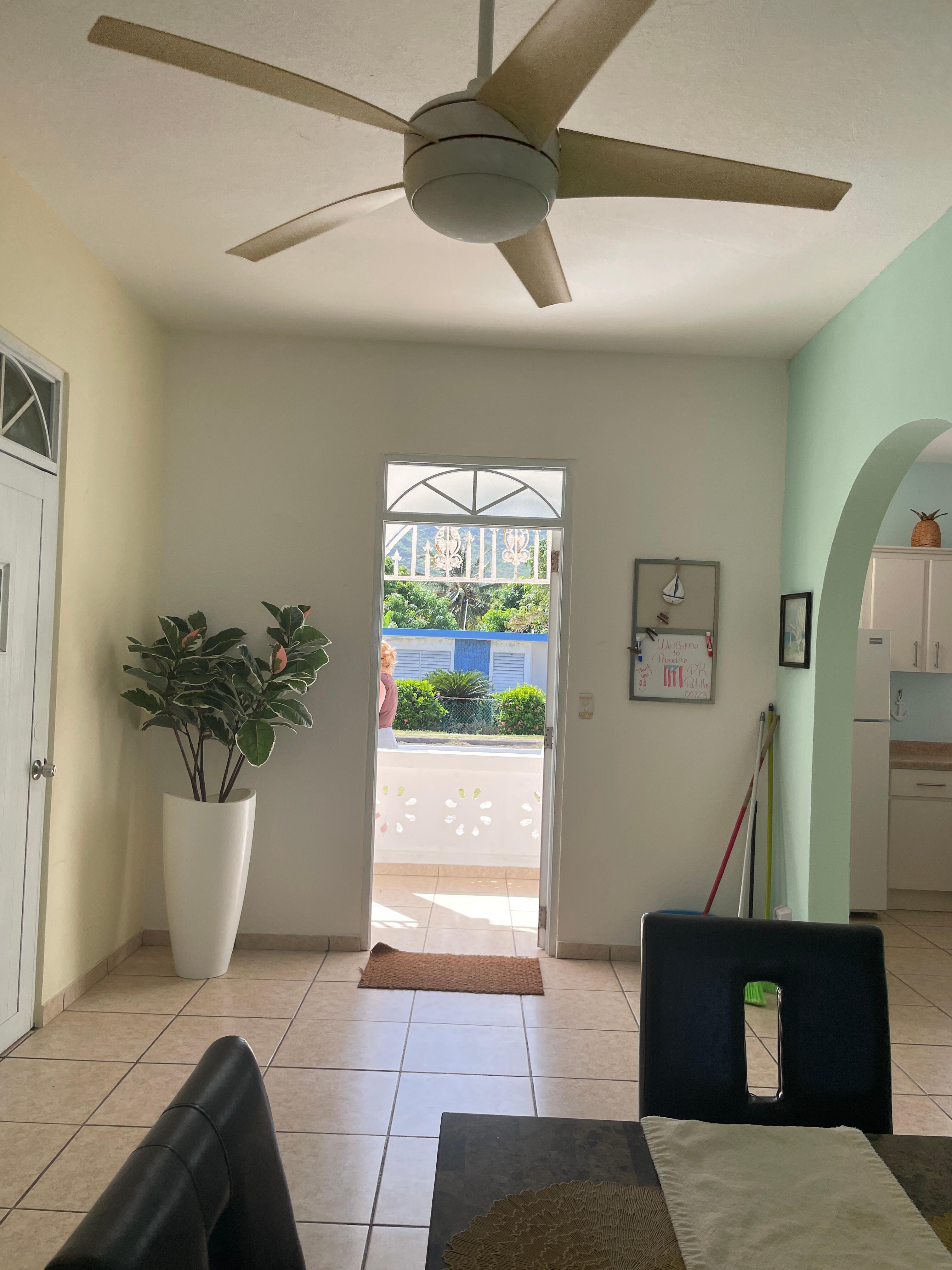 Dining area looking out towards the entry way