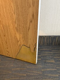 broken door on inside room dangerous for a toddler