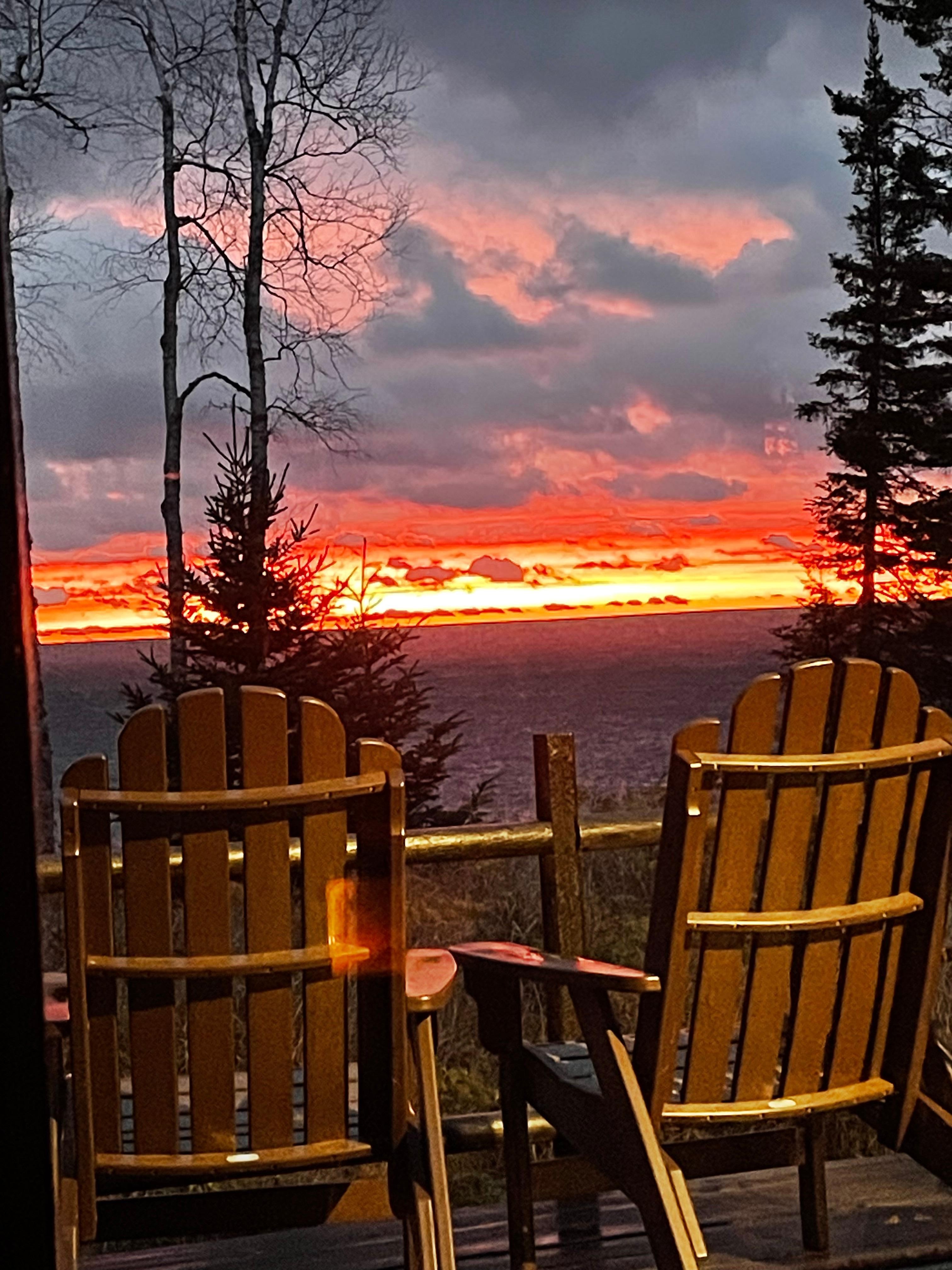 Sunrise just out the back door