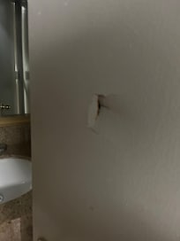 Door to bathroom