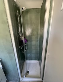 The shower (if you can call it that).