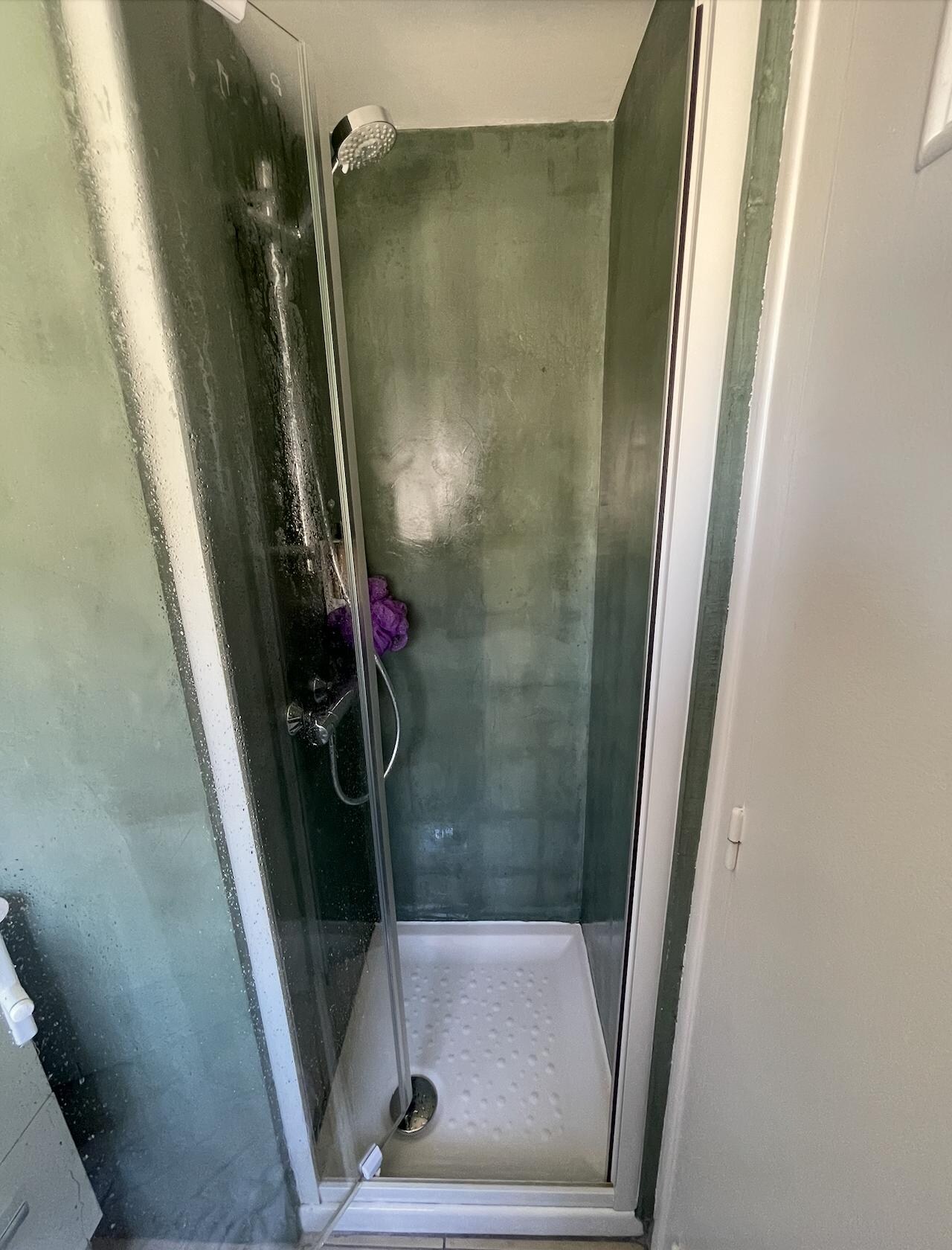 The shower (if you can call it that).