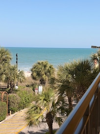 View from corner ocean view balcony, 3rd floor