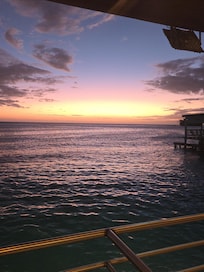 Sunset at a local restaurant