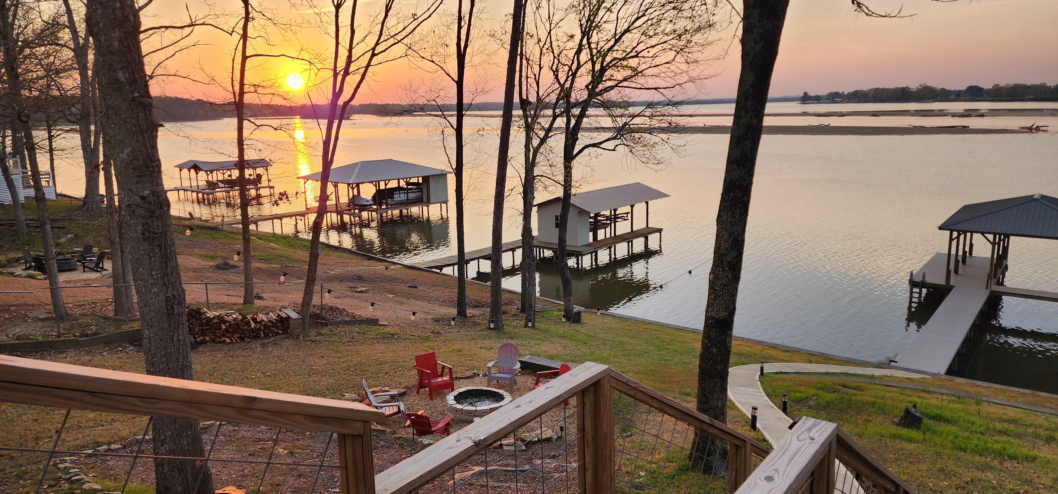 Sunrise from the back deck. Perfect coffee spot.