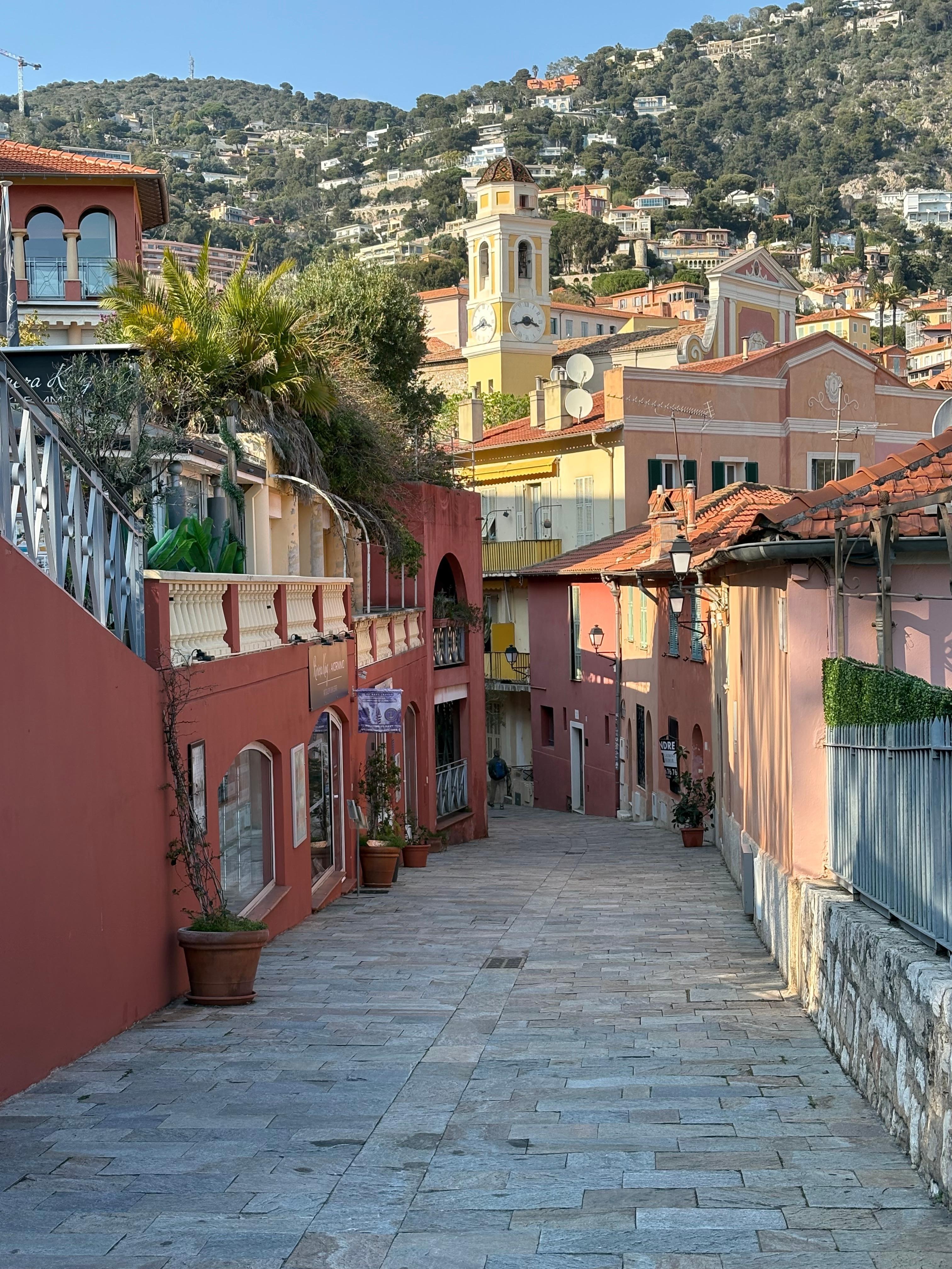 Charming walk down to the harbor, restaurants and shops. 