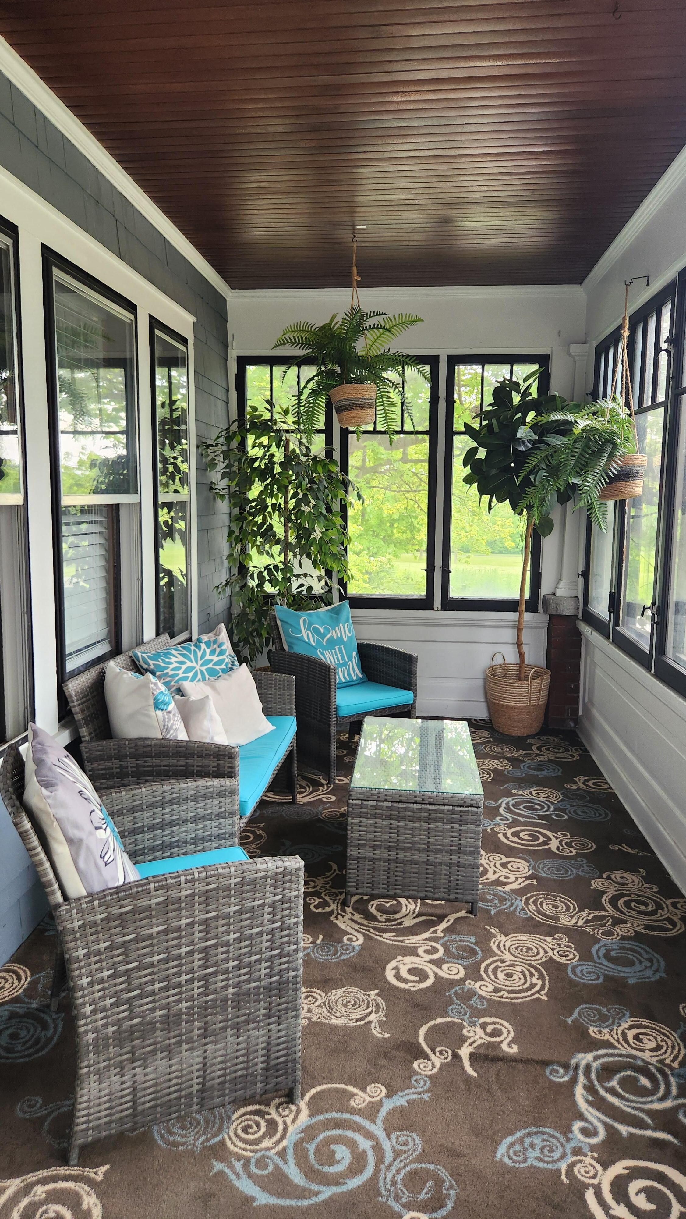 The porch we spent much time on