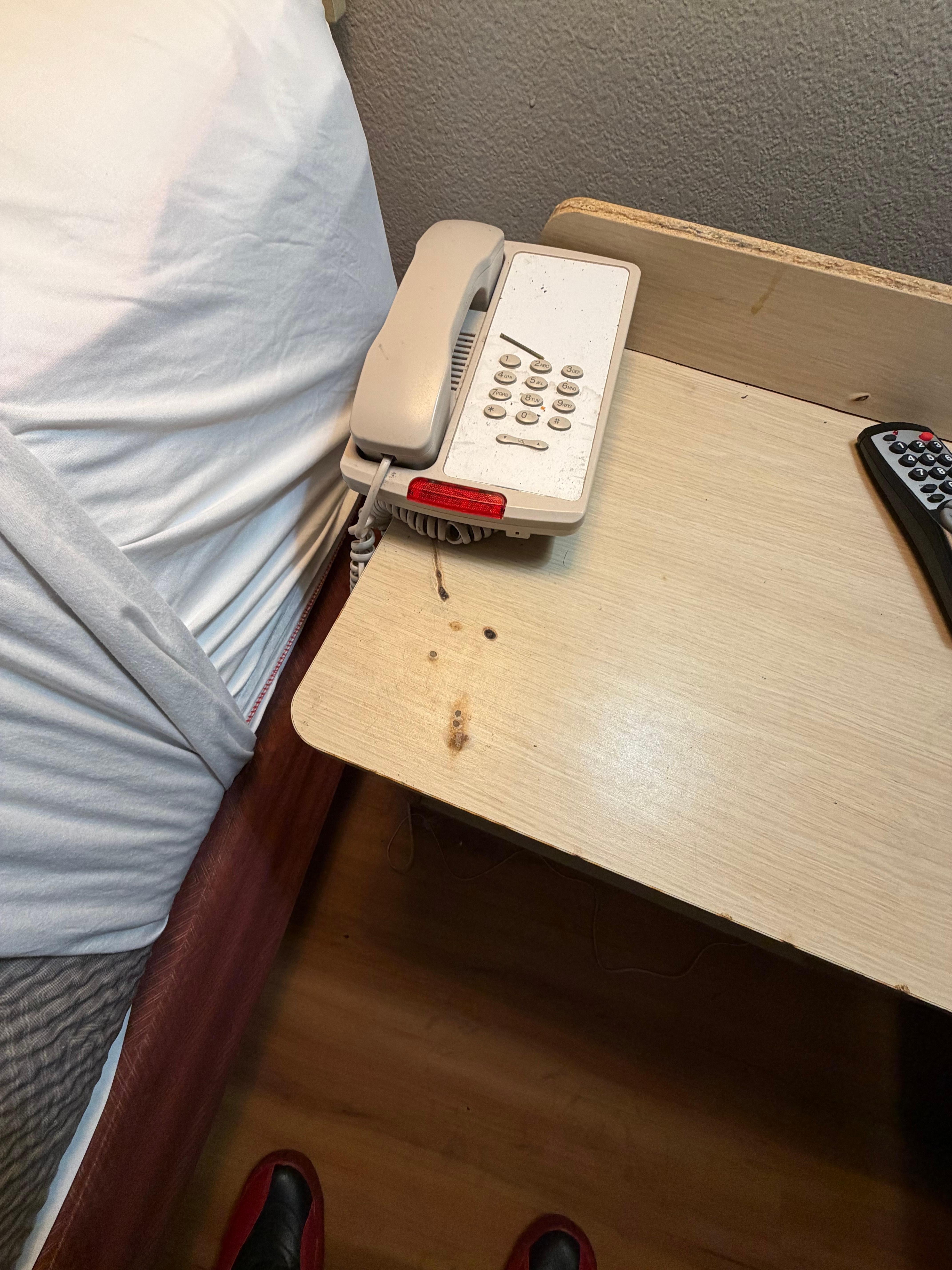 Burns marks and ashes