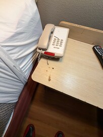 Burns marks and ashes