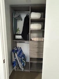 Love that they have beach chairs and towels available for the beach just steps away