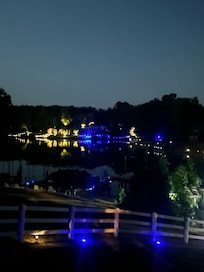Nighttime view from deck
