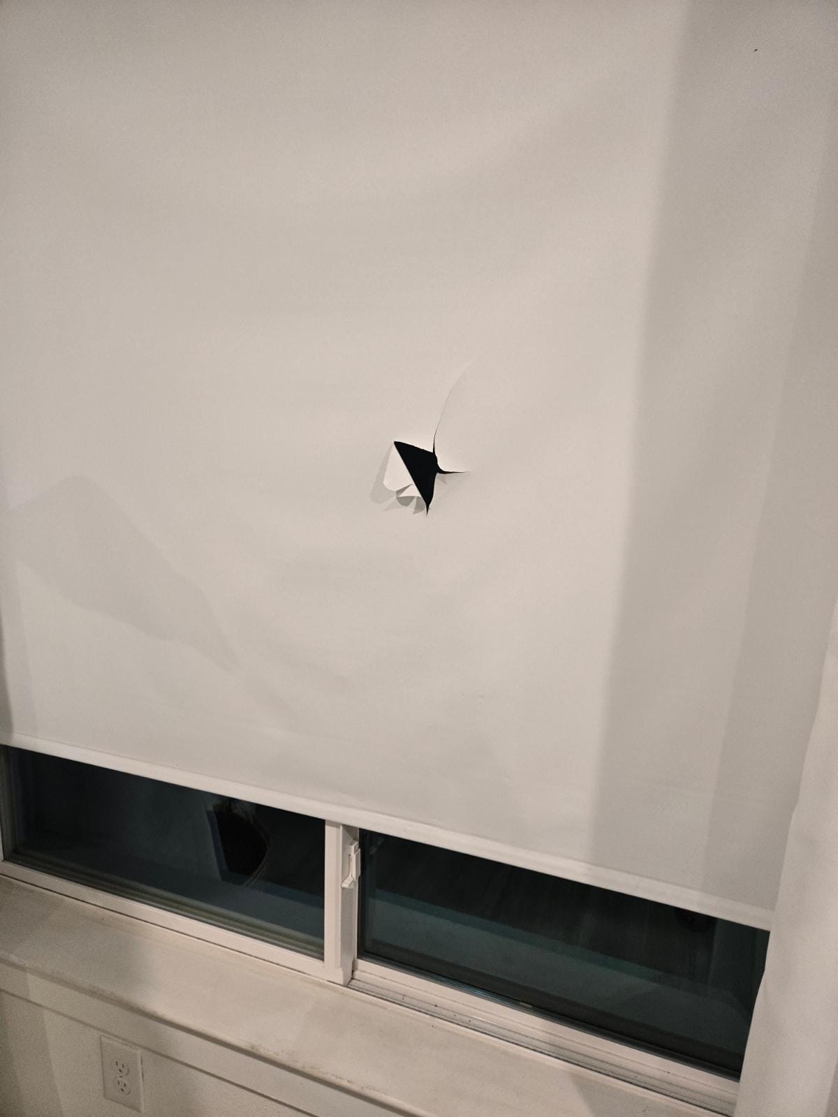 Hole in blind