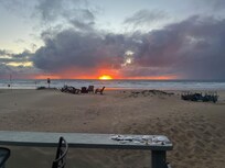 Beautiful sunset off the deck