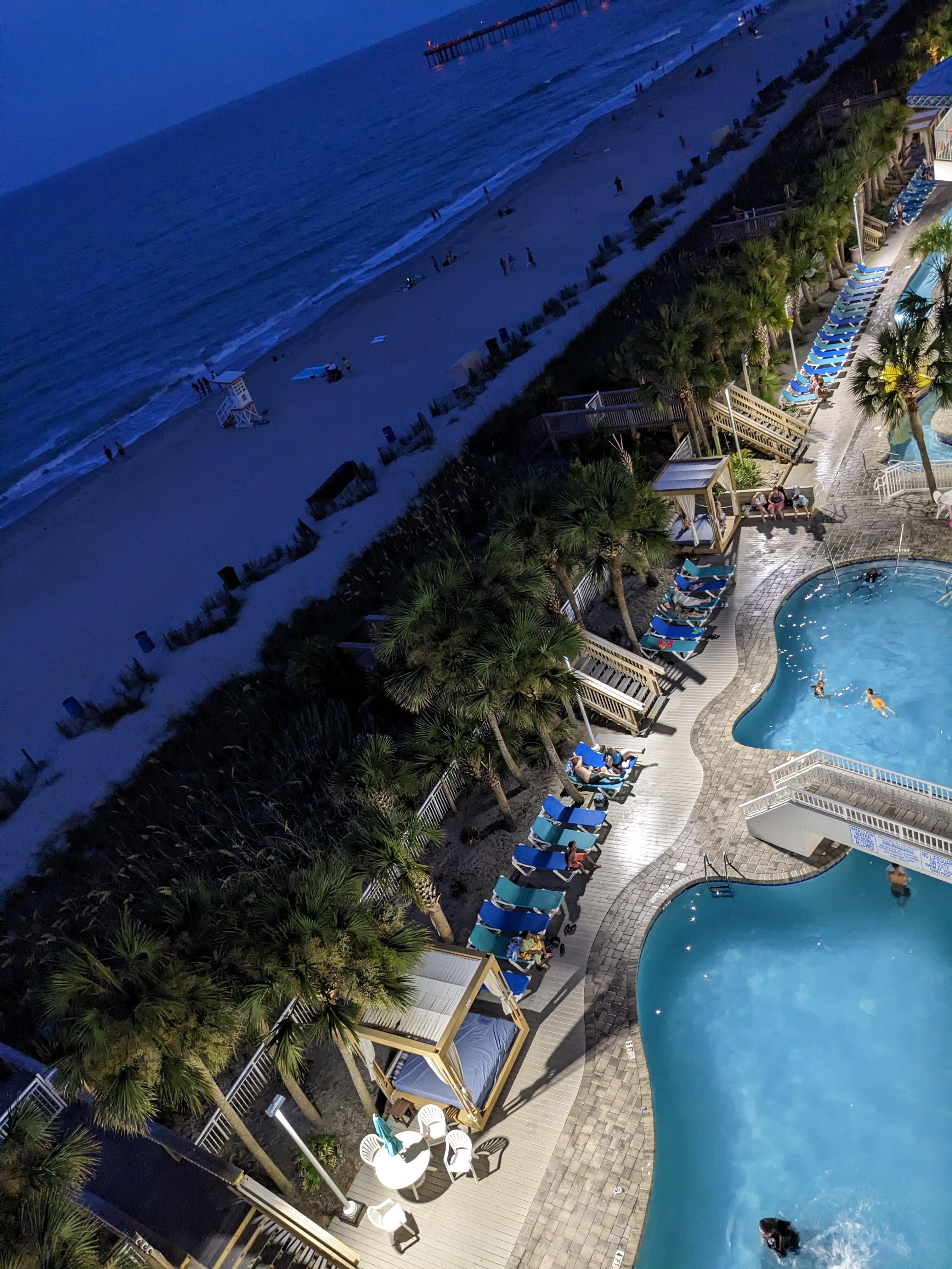 Pools were open until 11 PM