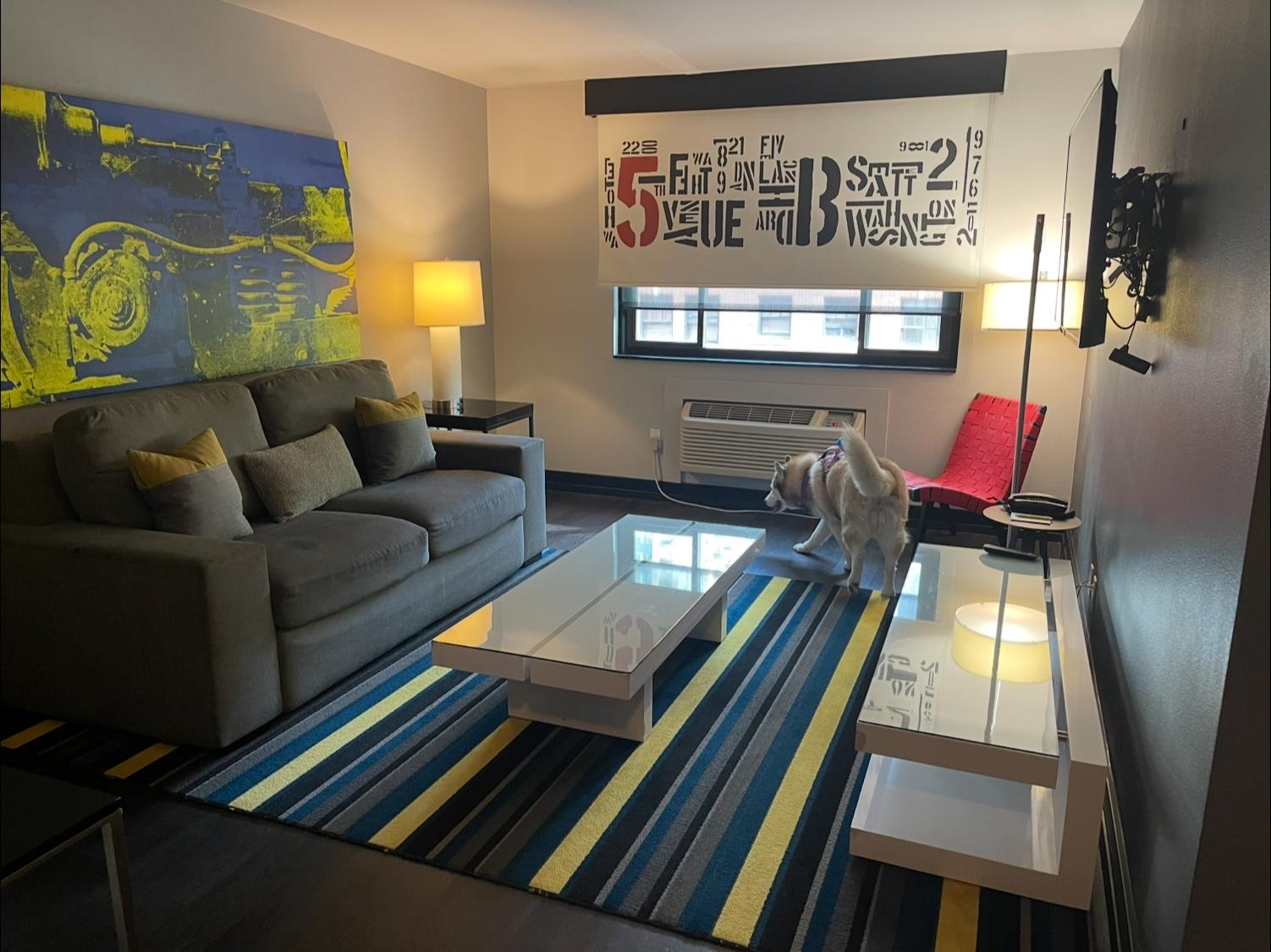 The suite was lovely. It made our stay in Seattle so much more comfortable. 