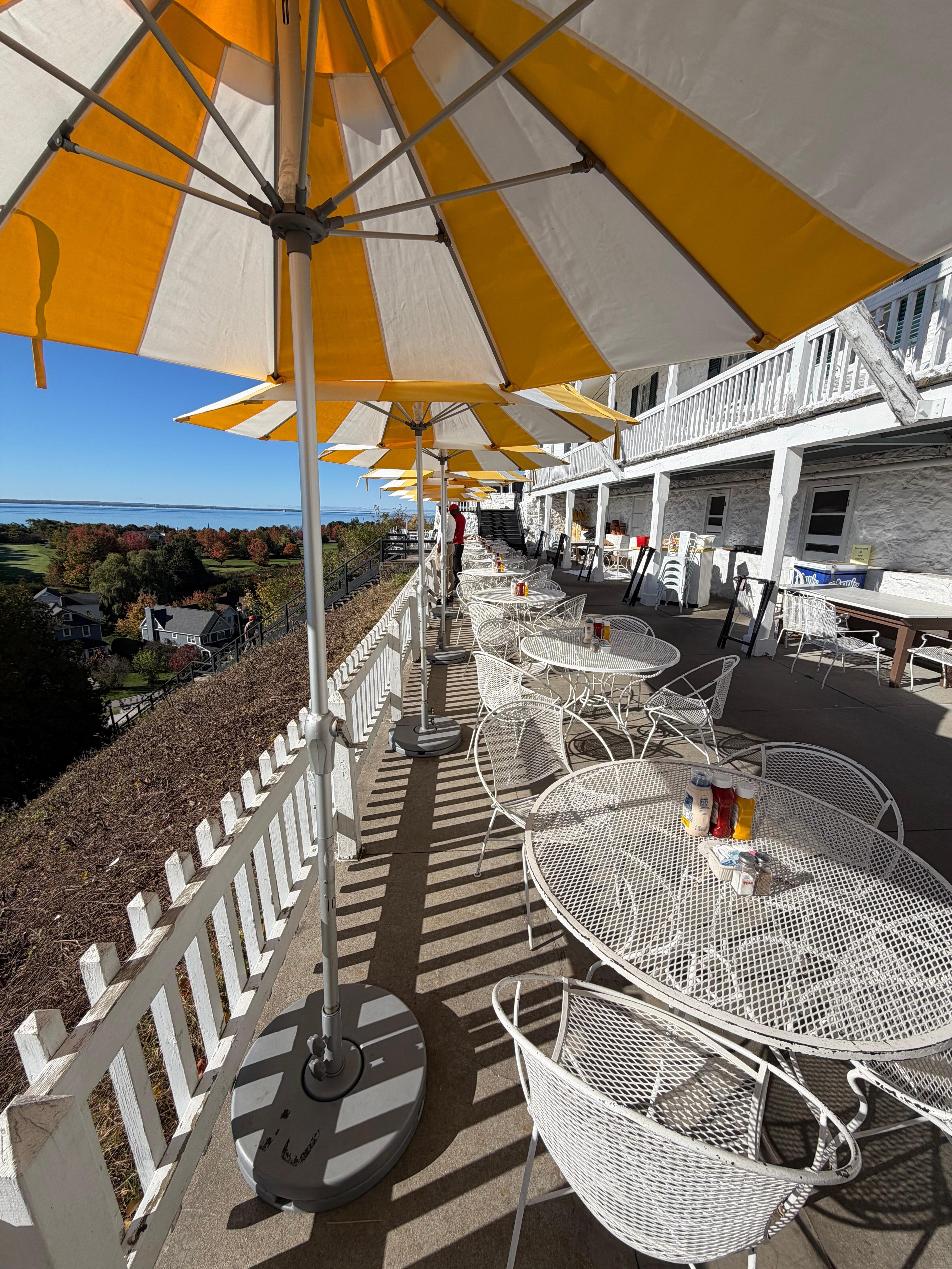 Lunch at the Fort. Amazing view.