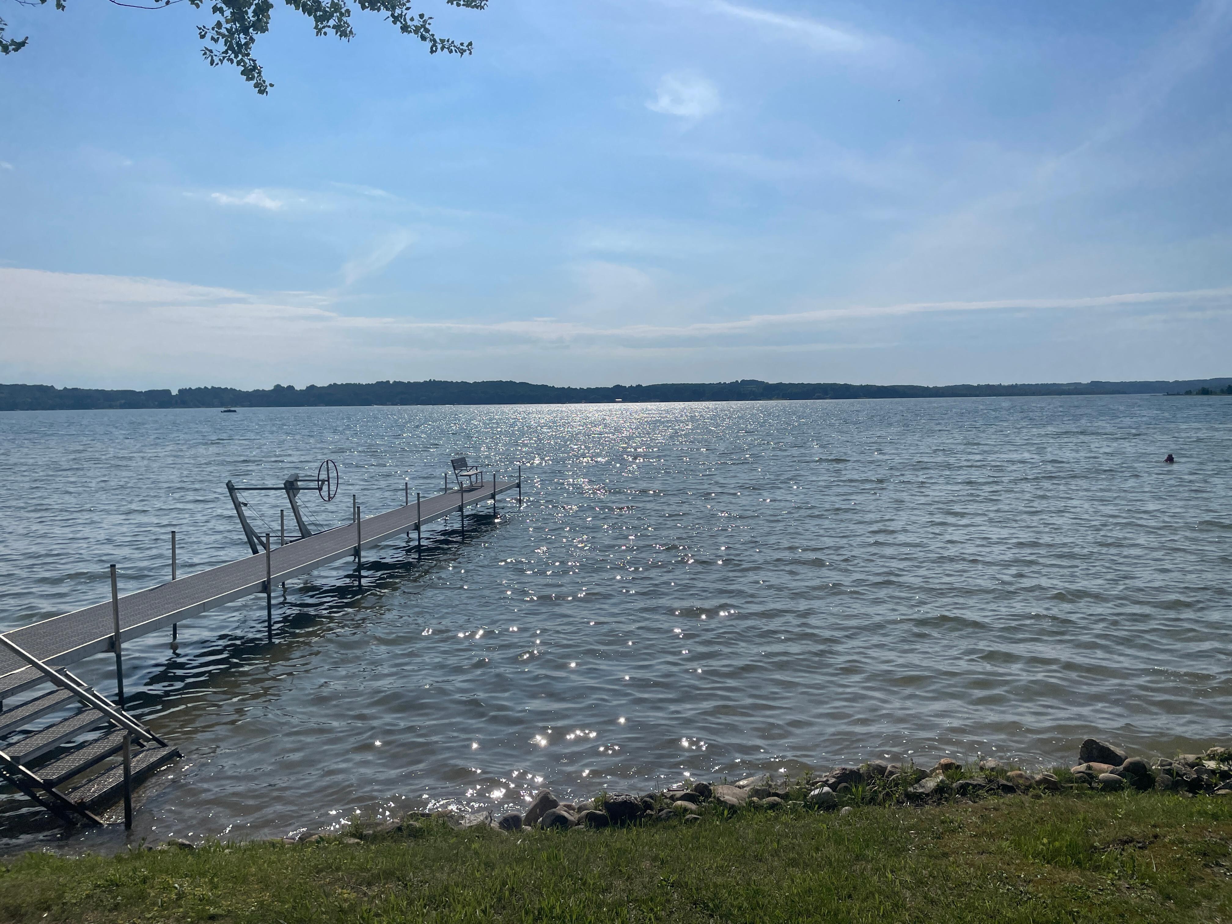 View from the deck toward the dock. 