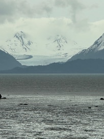 Glacier view from the cabin